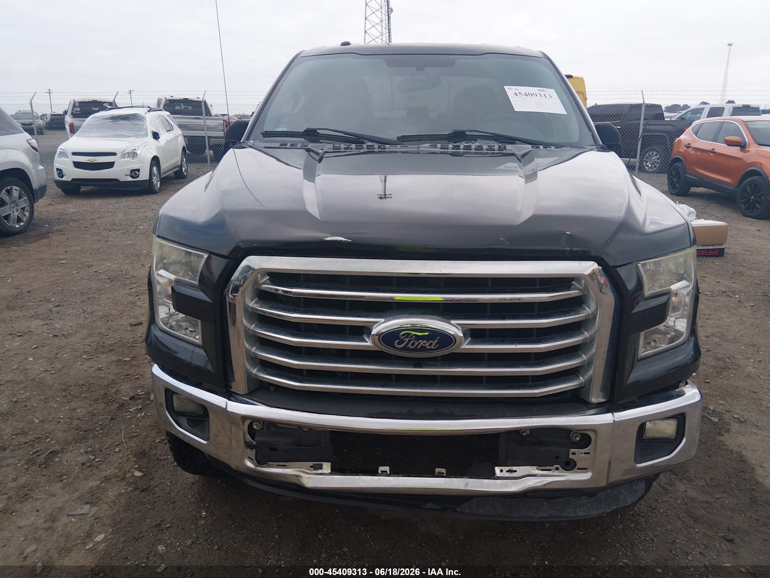 2015 Ford F-150 Xlt Black vin: 1FTEX1CF3FKE48690