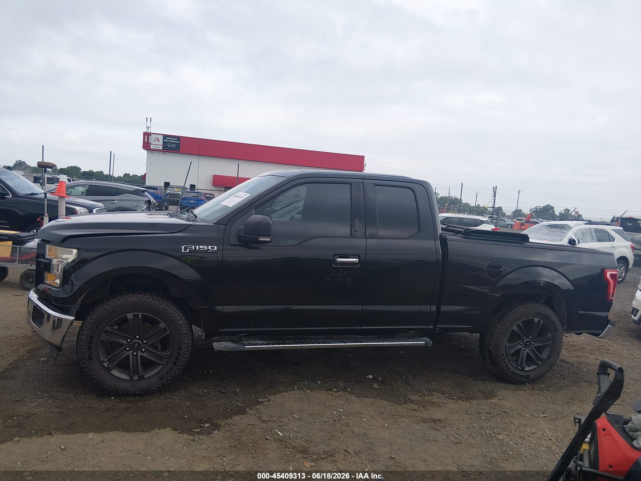 2015 Ford F-150 Xlt Black vin: 1FTEX1CF3FKE48690