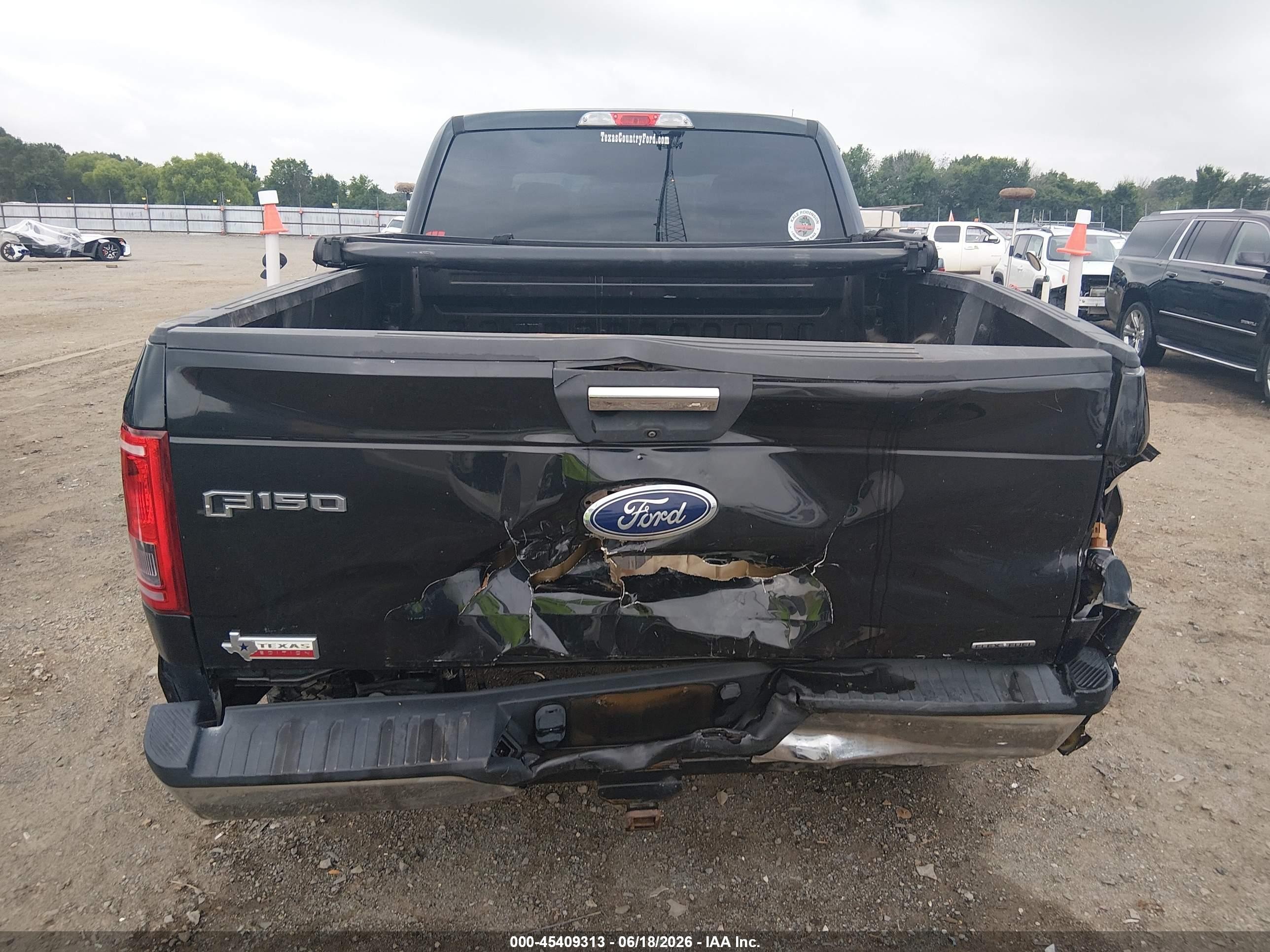 2015 Ford F-150 Xlt Black vin: 1FTEX1CF3FKE48690