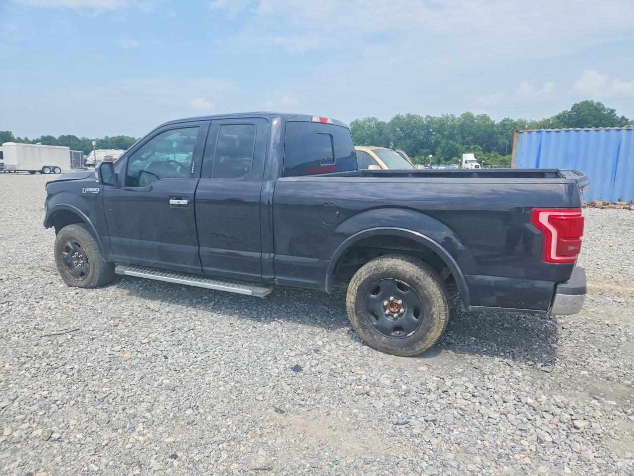 2015 Ford F150 Super Cab Black vin: 1FTEX1CF4FFB55325