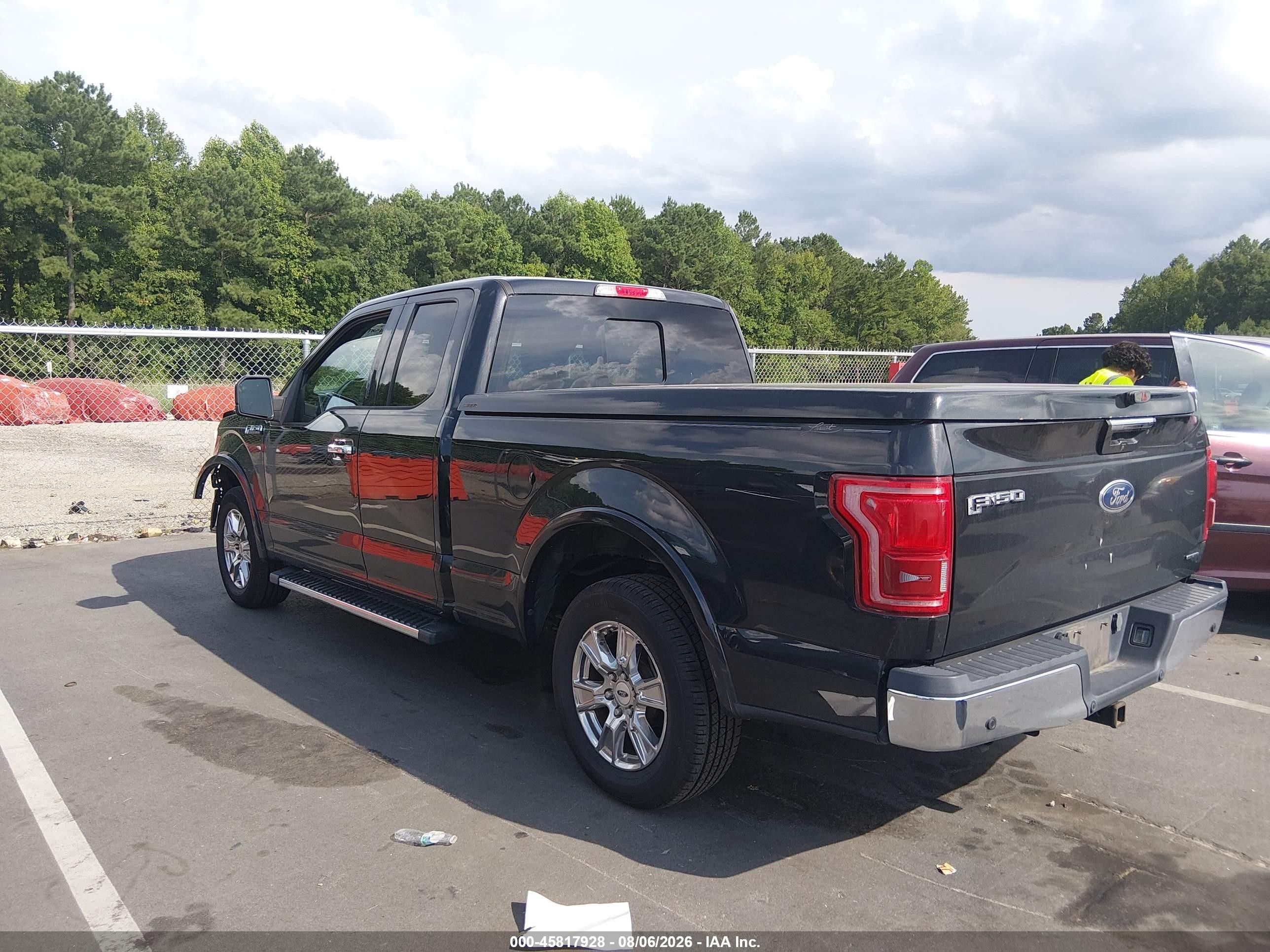 2015 Ford F-150 Lariat Black vin: 1FTEX1CF7FFB79411
