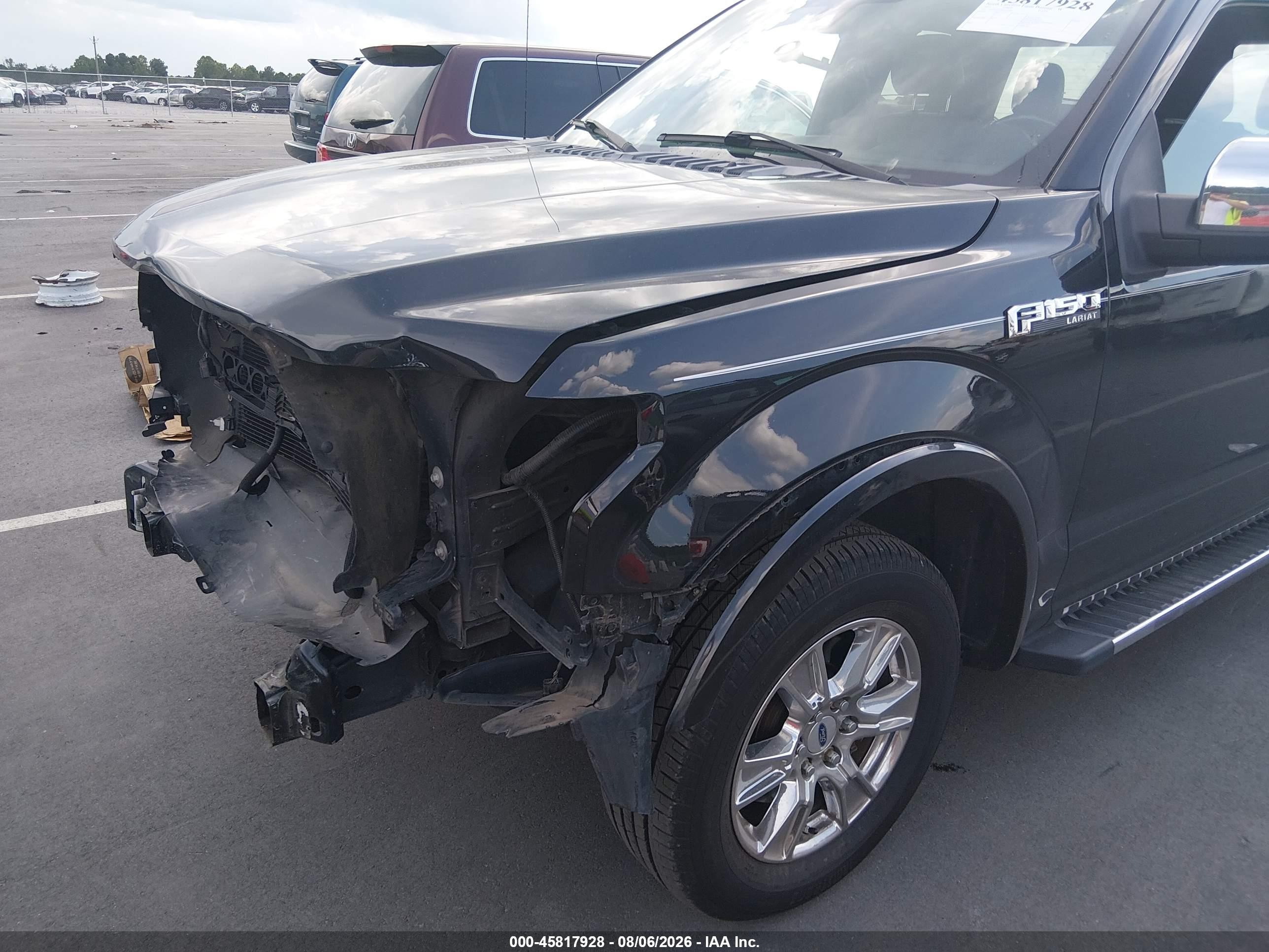 2015 Ford F-150 Lariat Black vin: 1FTEX1CF7FFB79411