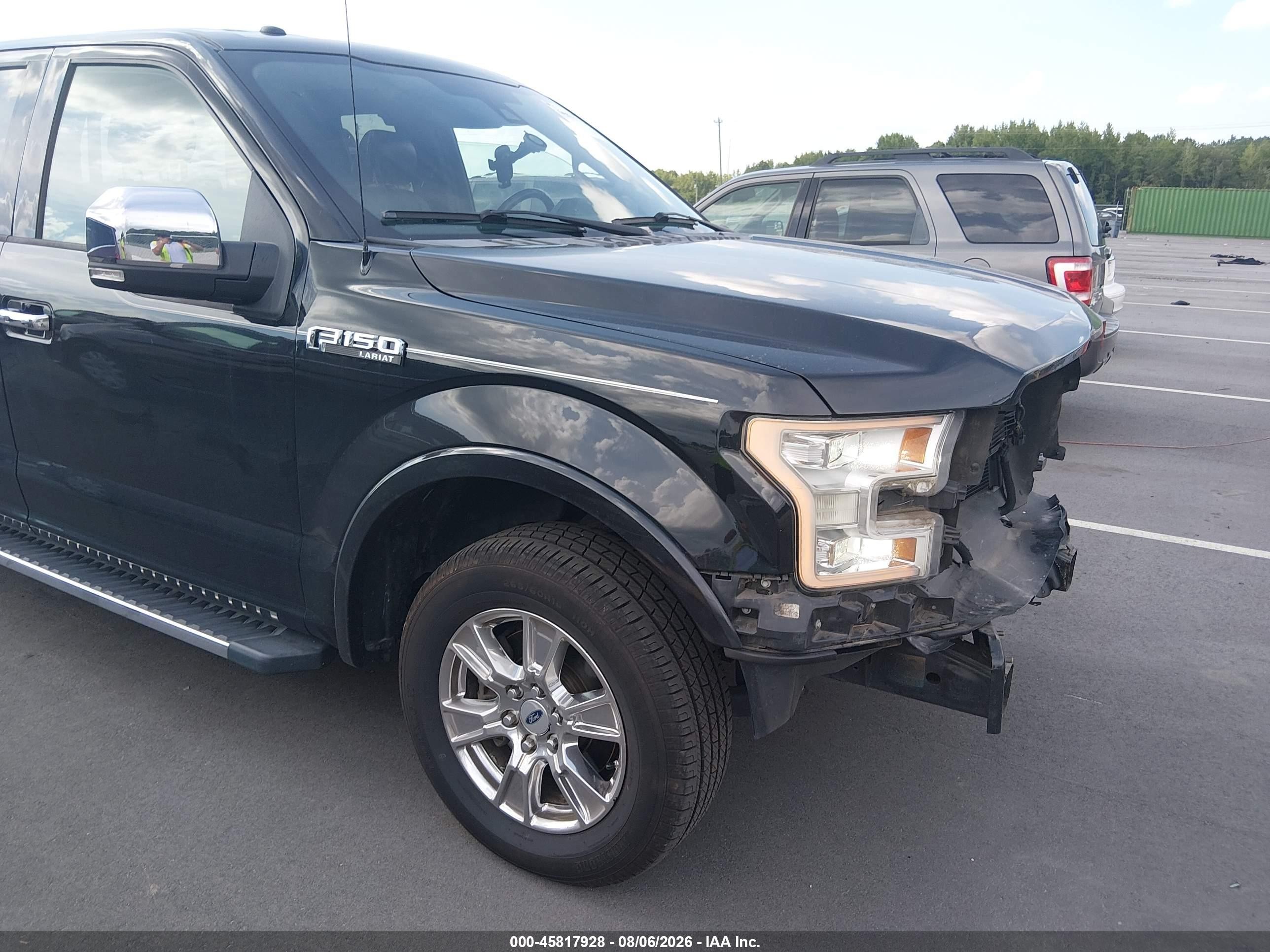 2015 Ford F-150 Lariat Black vin: 1FTEX1CF7FFB79411