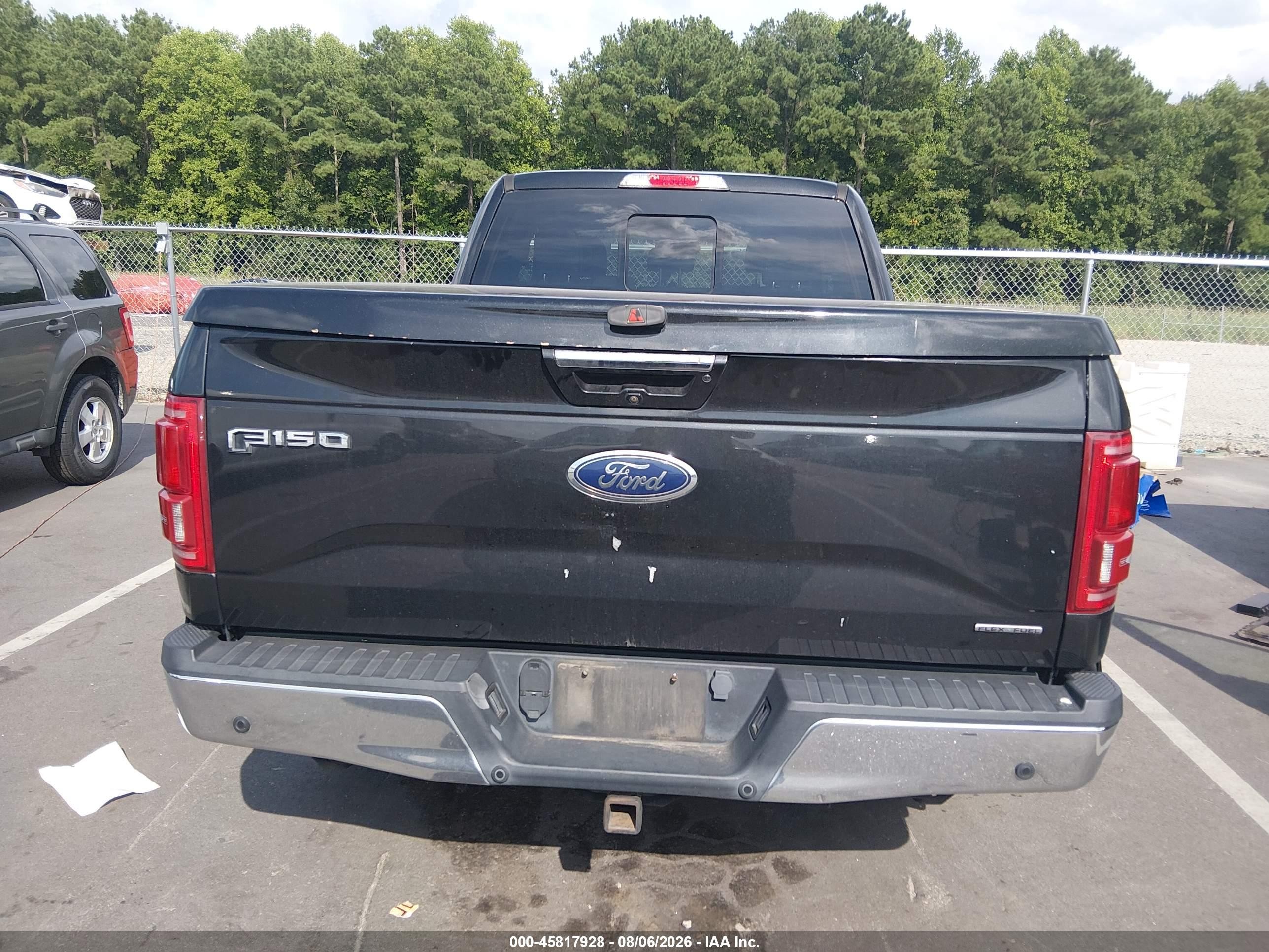 2015 Ford F-150 Lariat Black vin: 1FTEX1CF7FFB79411