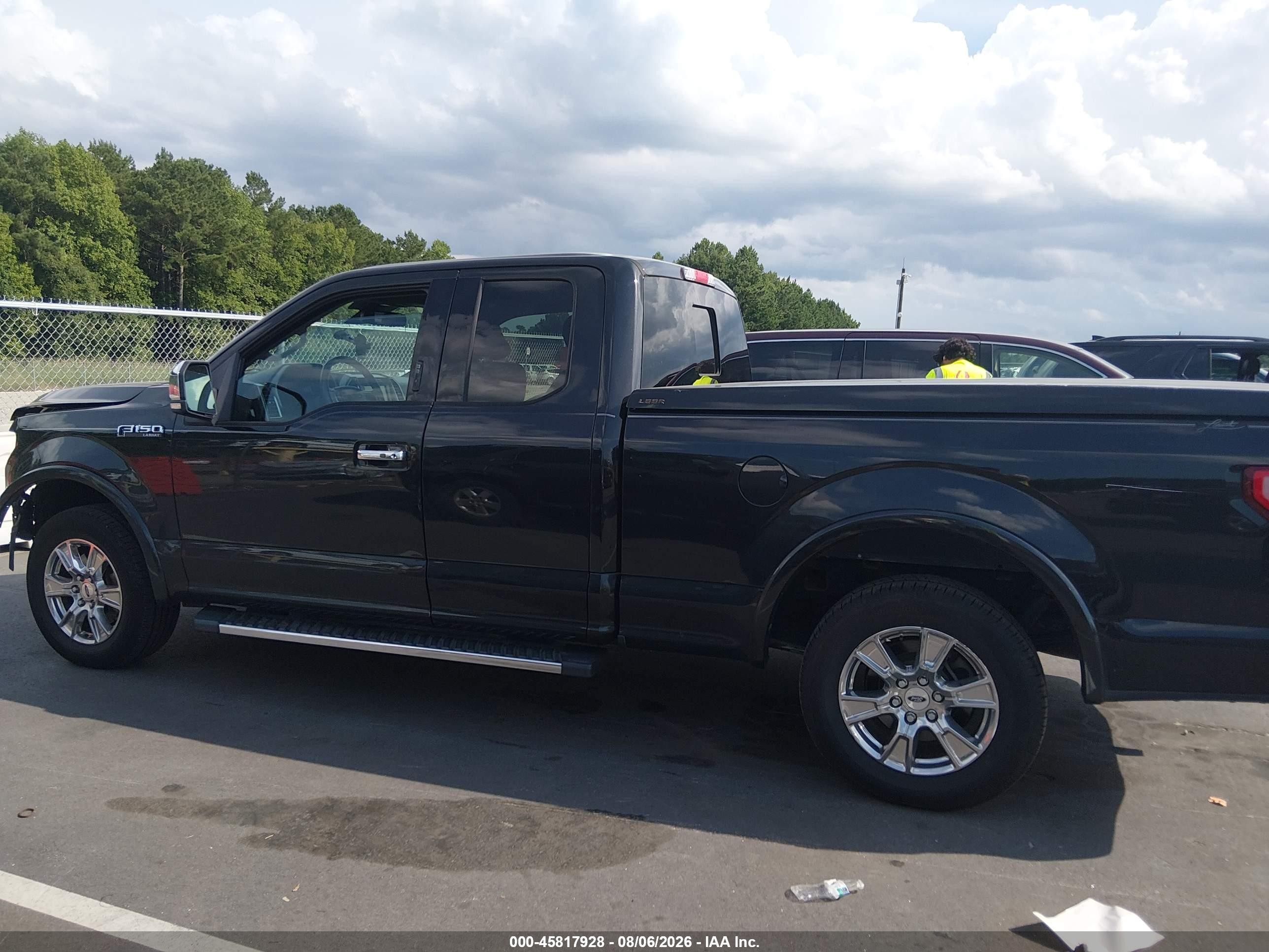 2015 Ford F-150 Lariat Black vin: 1FTEX1CF7FFB79411