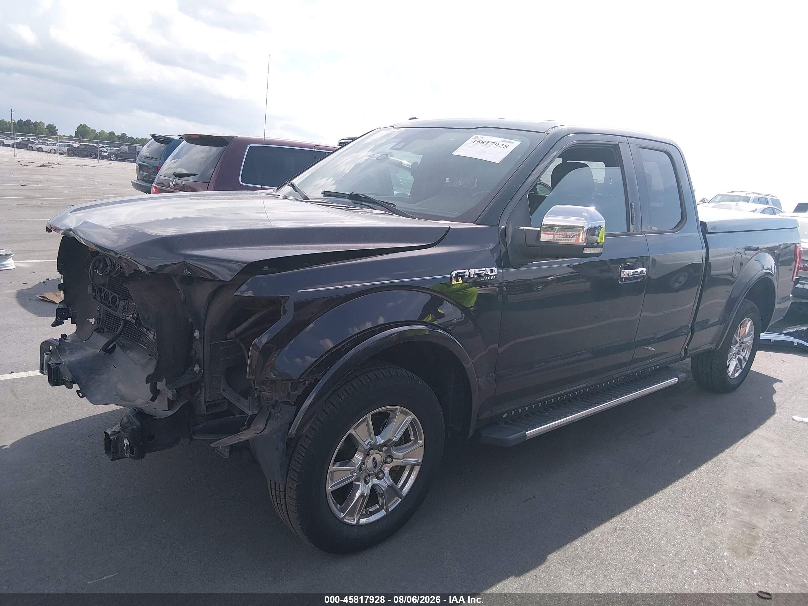 2015 Ford F-150 Lariat Black vin: 1FTEX1CF7FFB79411