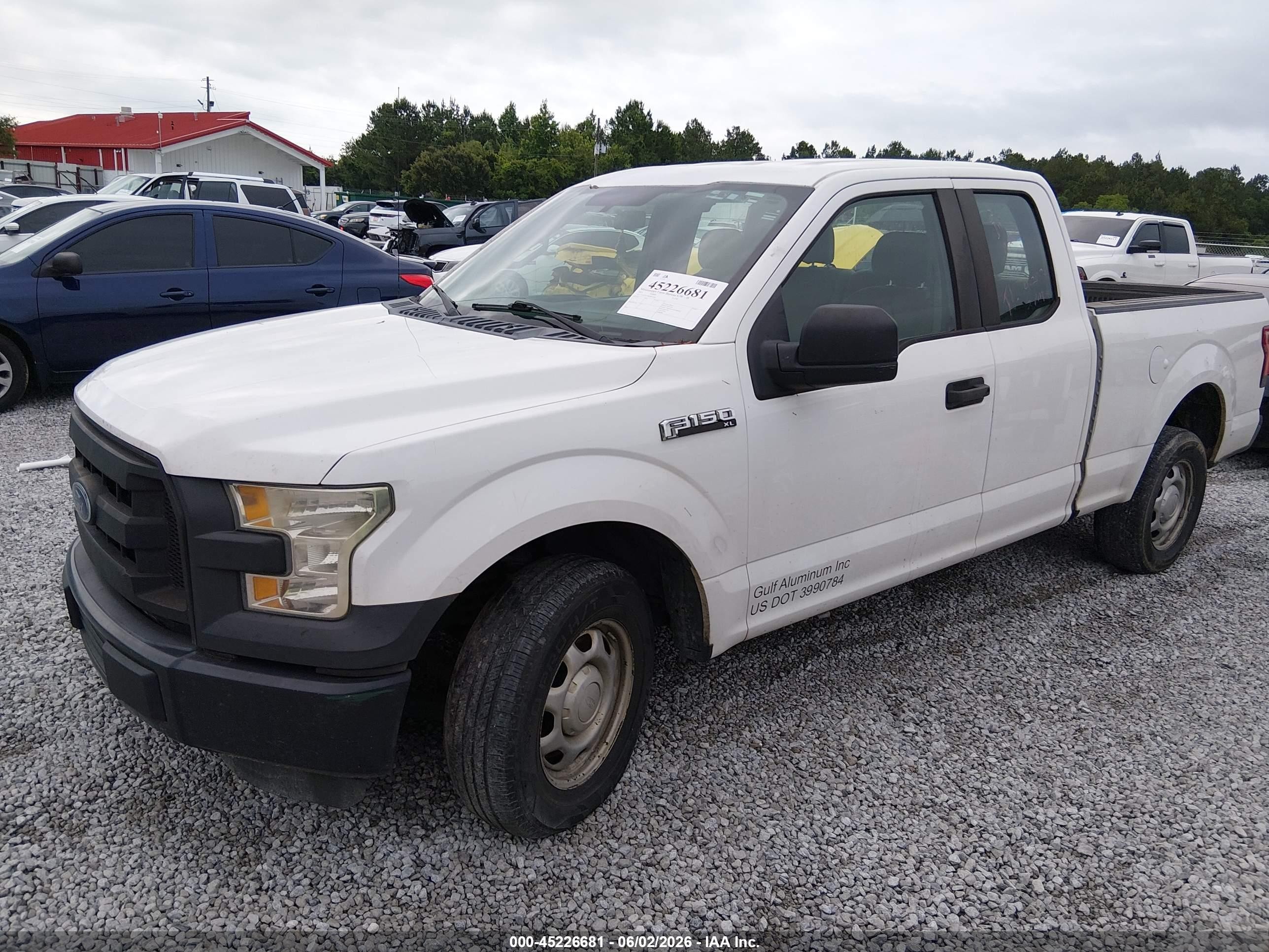 2015 Ford F-150 Xl Белый vin: 1FTEX1CF8FFB13644