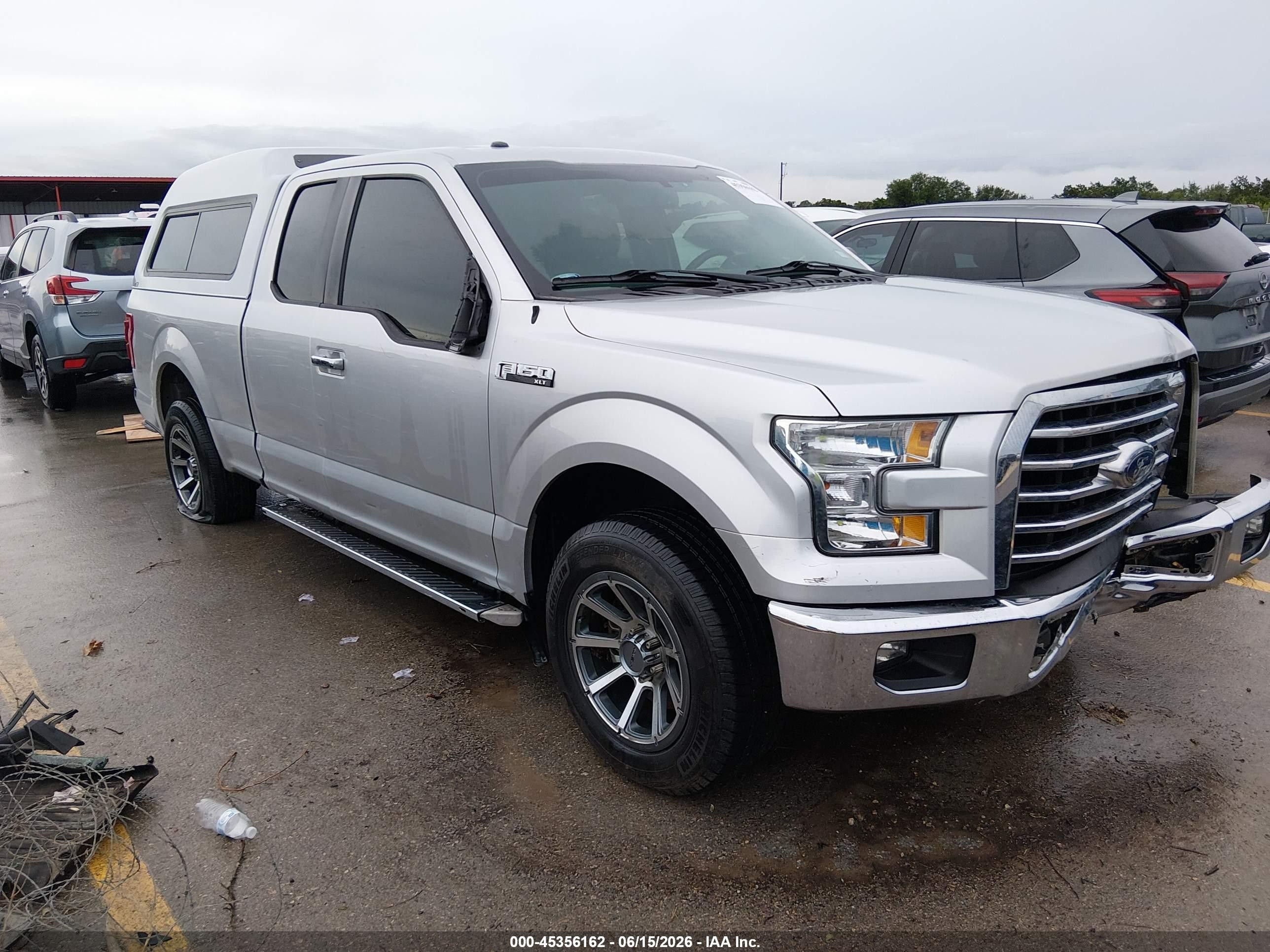 2015 Ford F-150 Xlt Silver vin: 1FTEX1CF8FKE28841