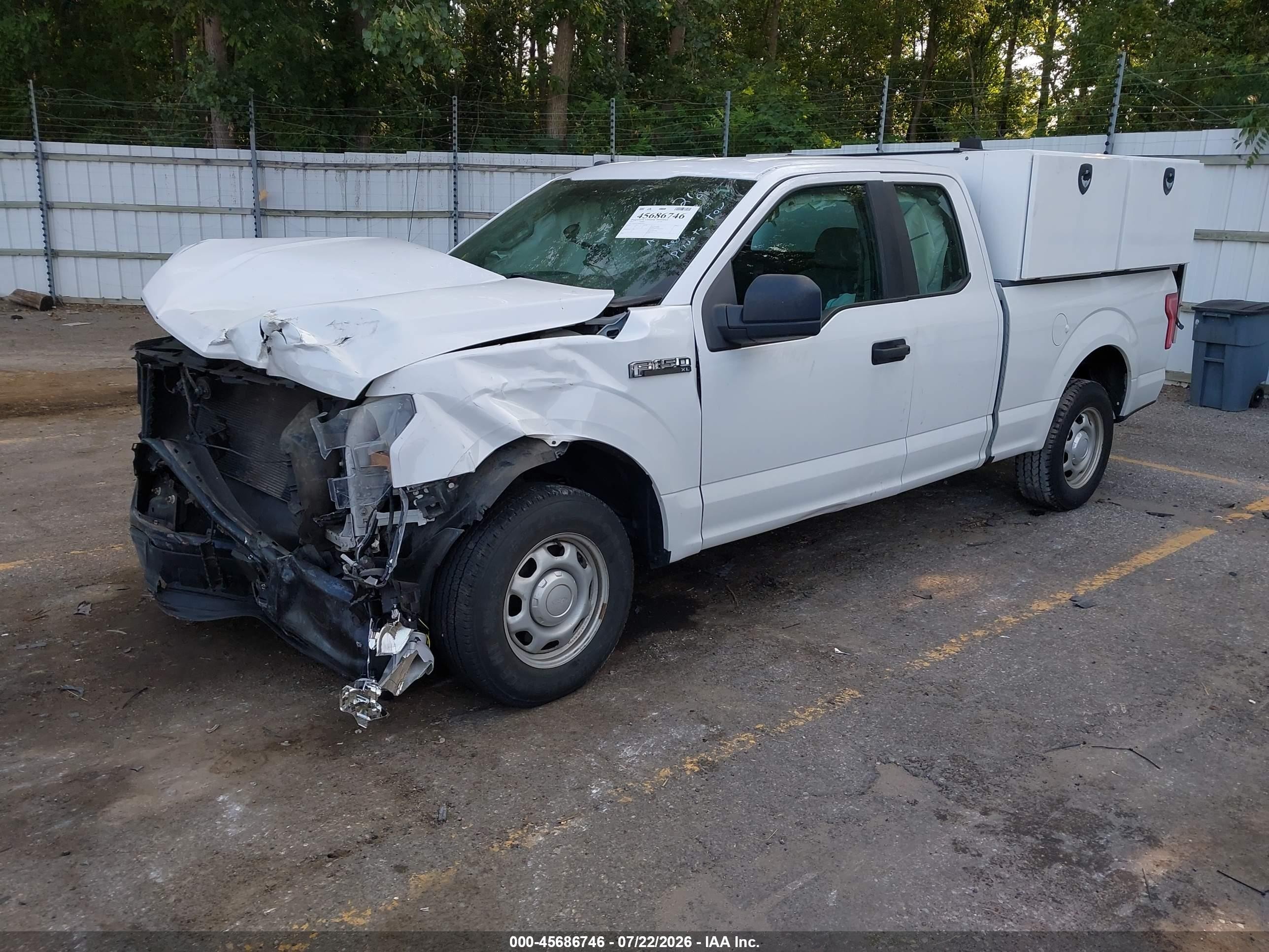 2017 Ford F-150 Xl White vin: 1FTEX1CF8HKE40930