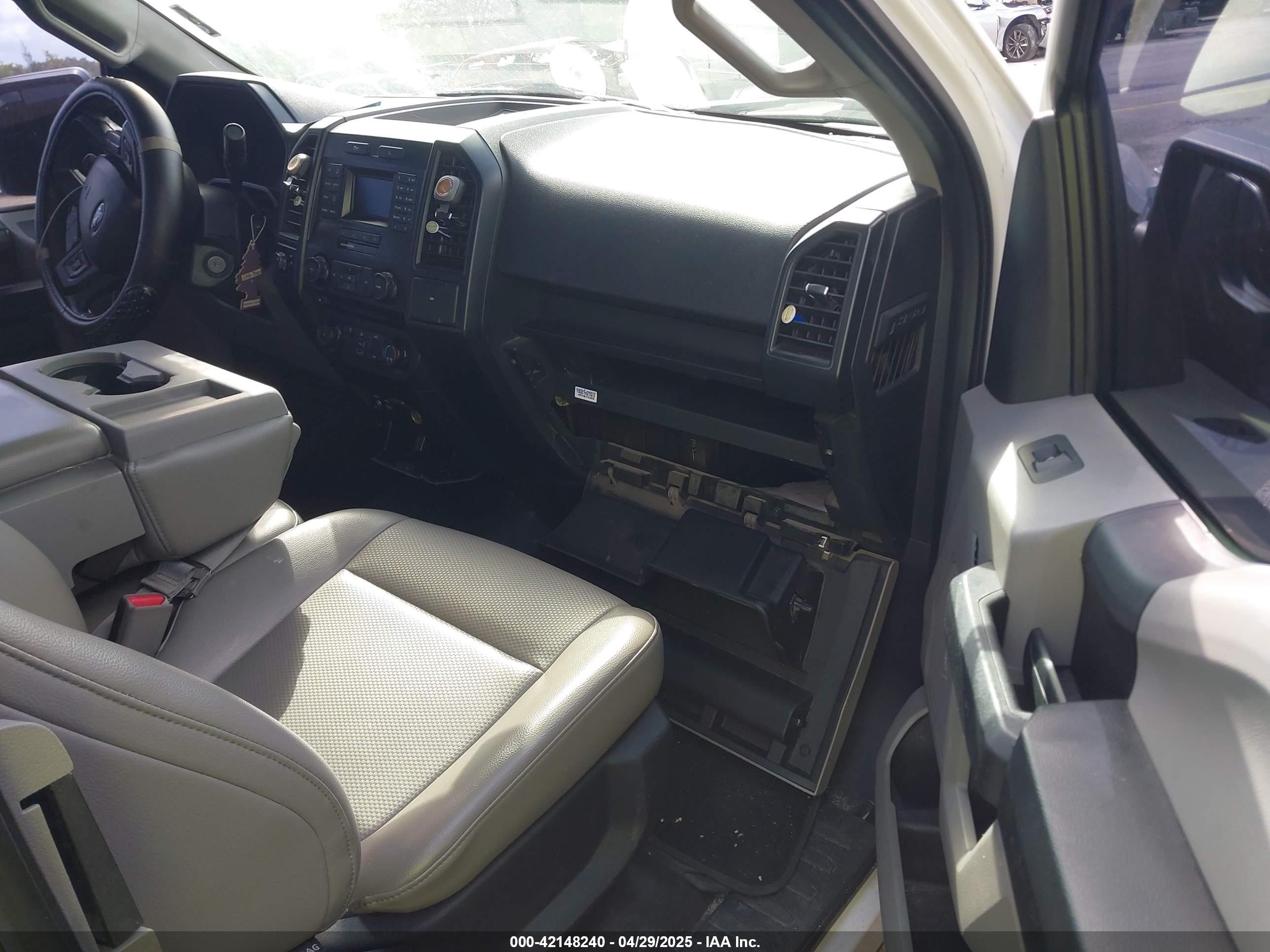 2015 Ford F-150 Xl White vin: 1FTEX1CF9FFB38827