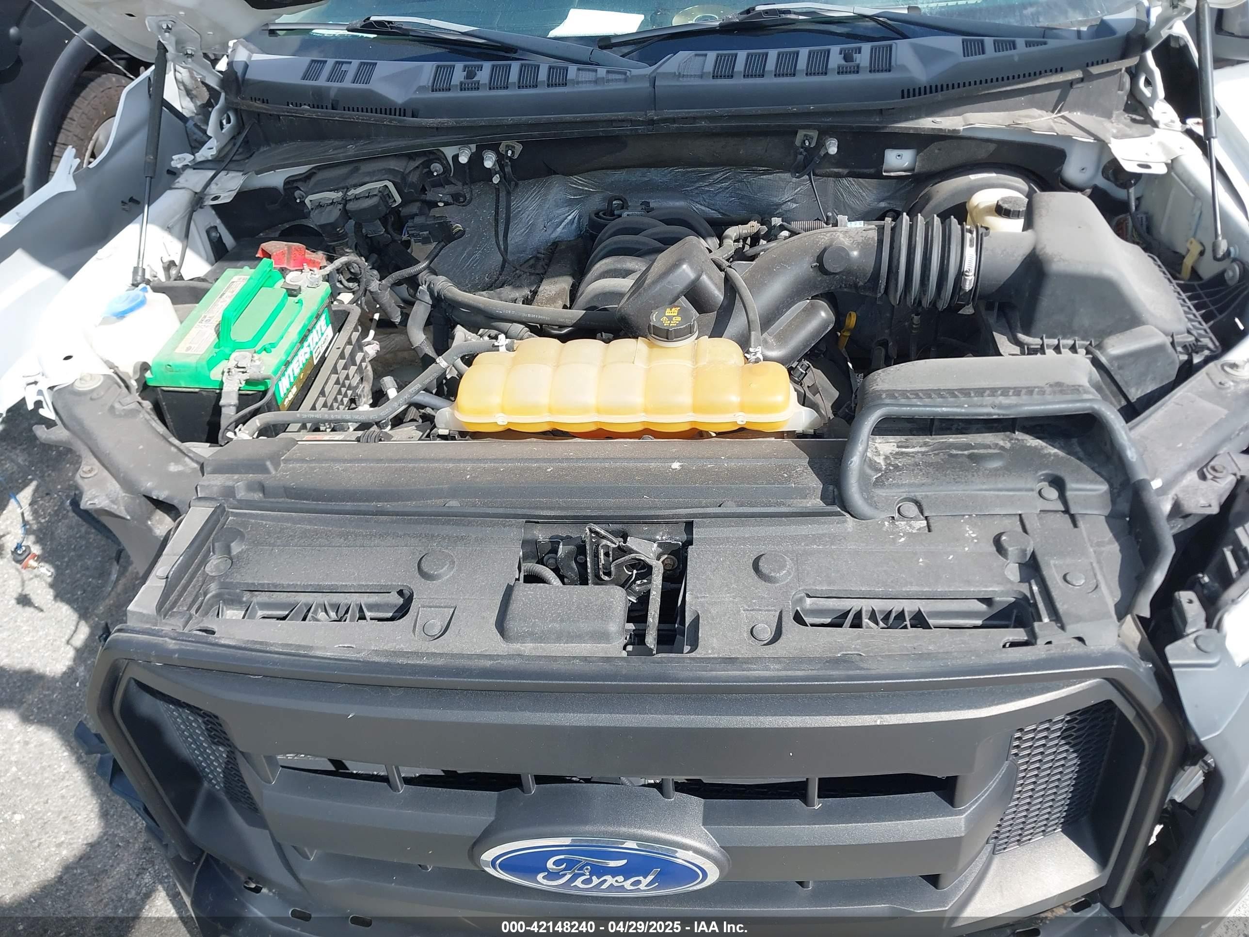 2015 Ford F-150 Xl White vin: 1FTEX1CF9FFB38827