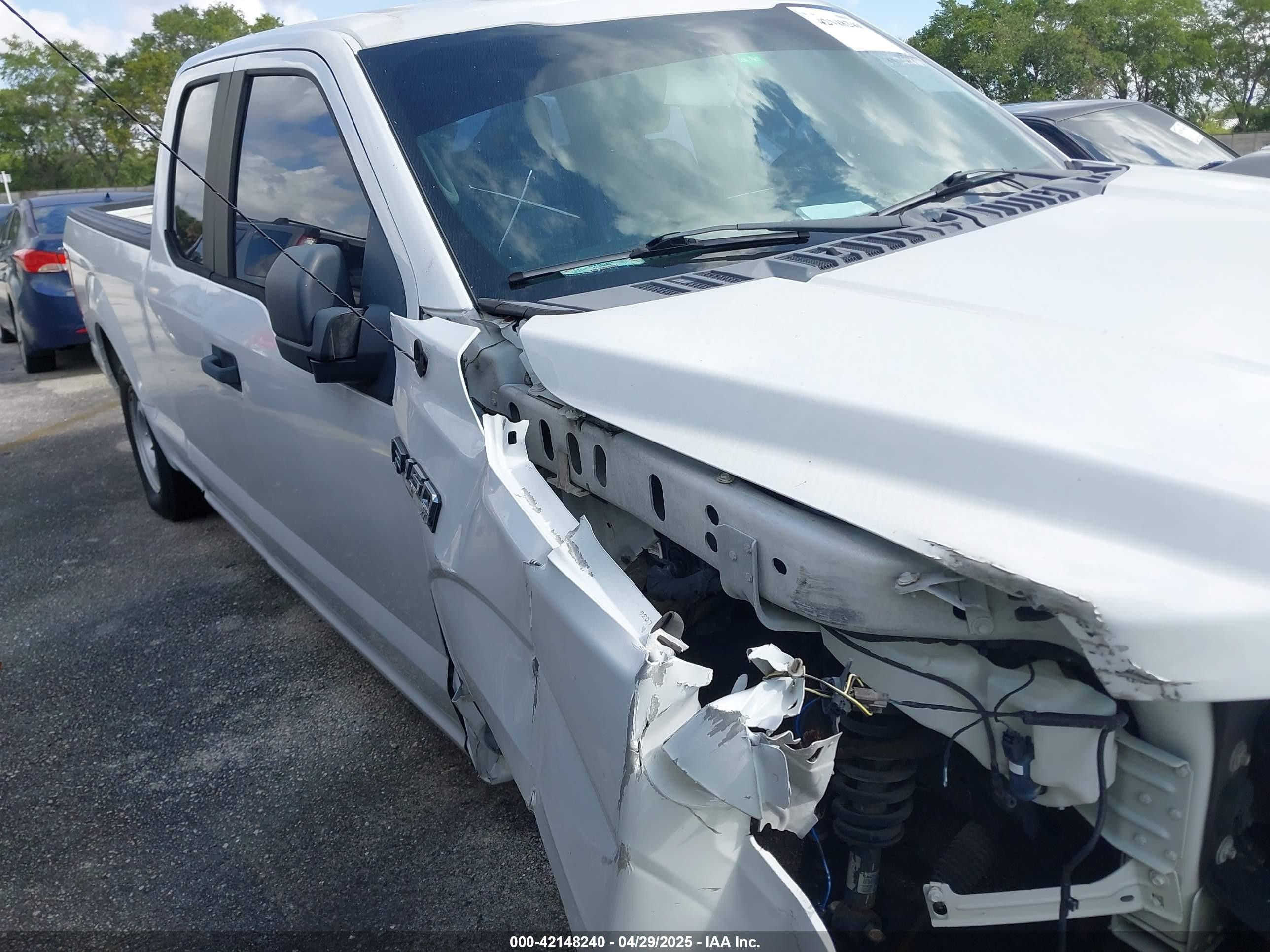 2015 Ford F-150 Xl White vin: 1FTEX1CF9FFB38827