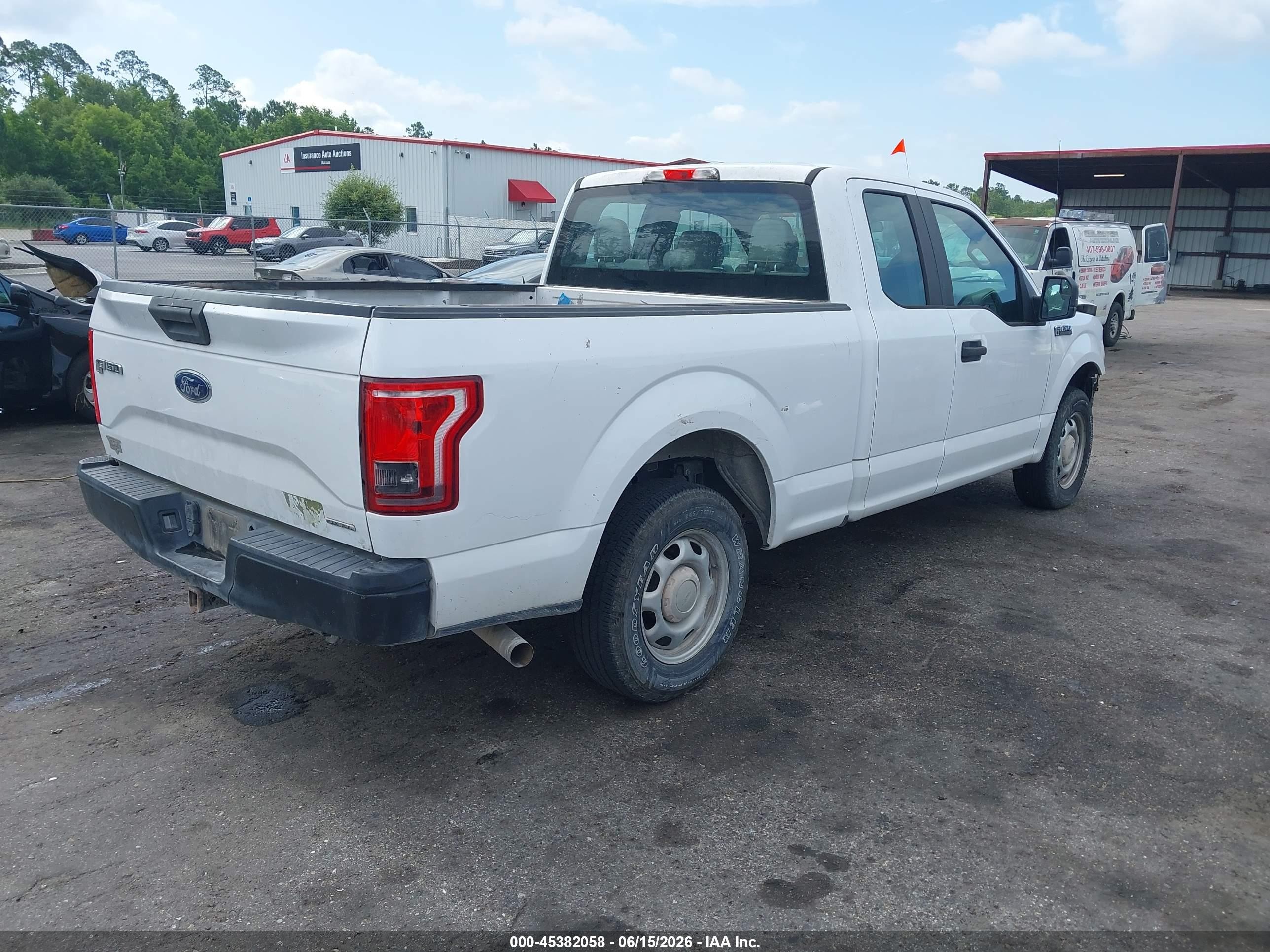 2015 Ford F-150 Xl White vin: 1FTEX1CF9FKE34888