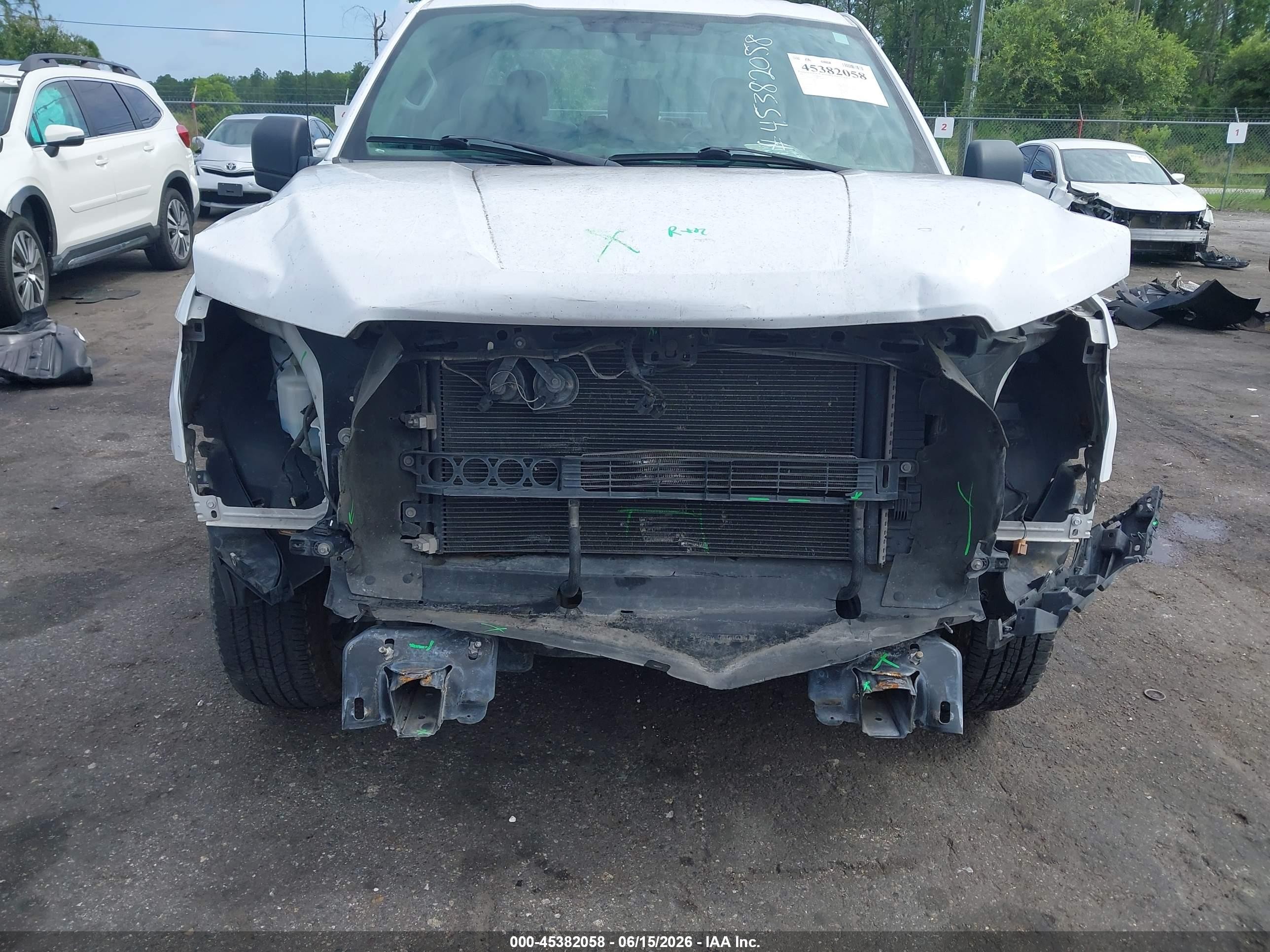2015 Ford F-150 Xl White vin: 1FTEX1CF9FKE34888
