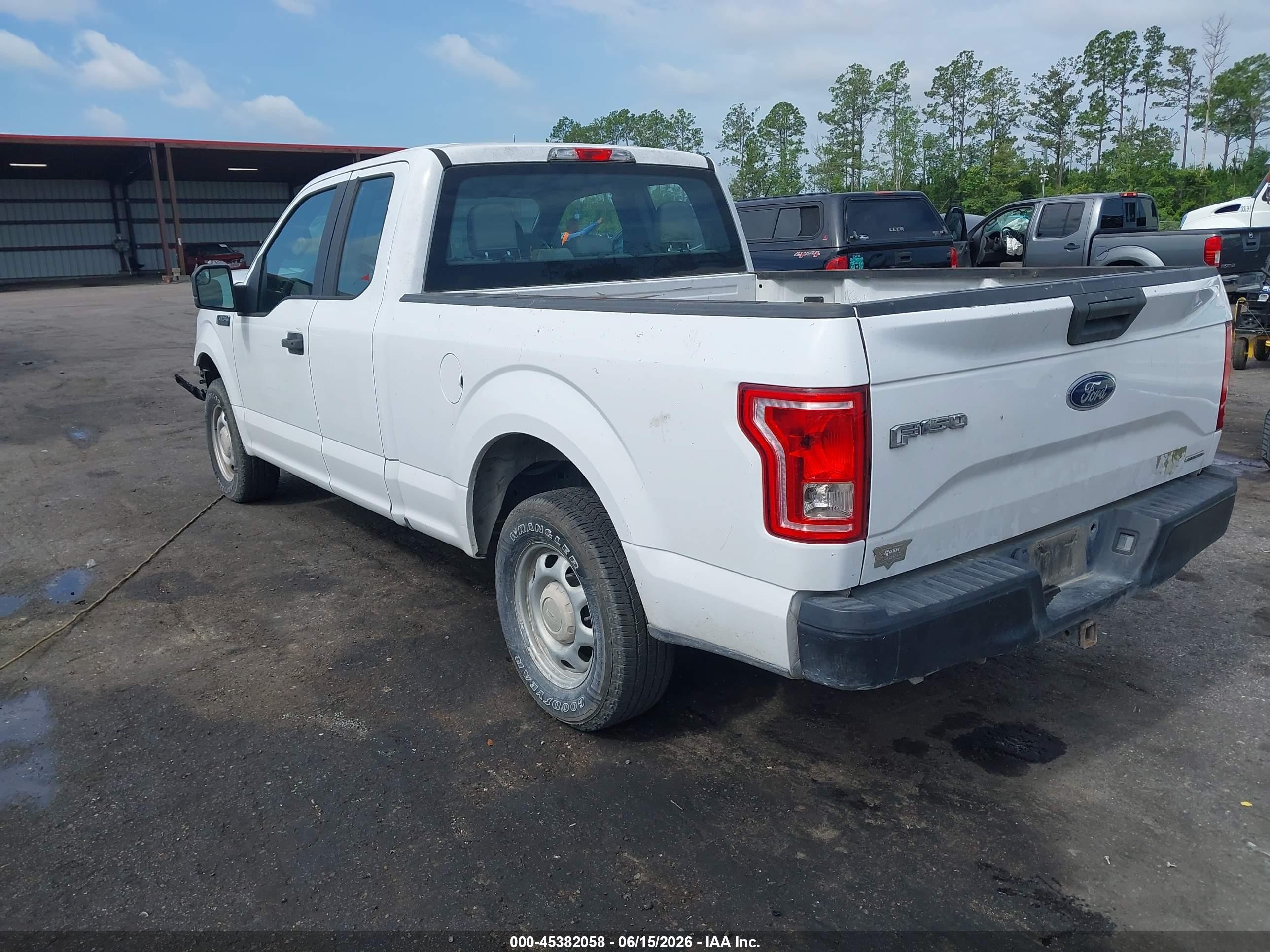 2015 Ford F-150 Xl White vin: 1FTEX1CF9FKE34888