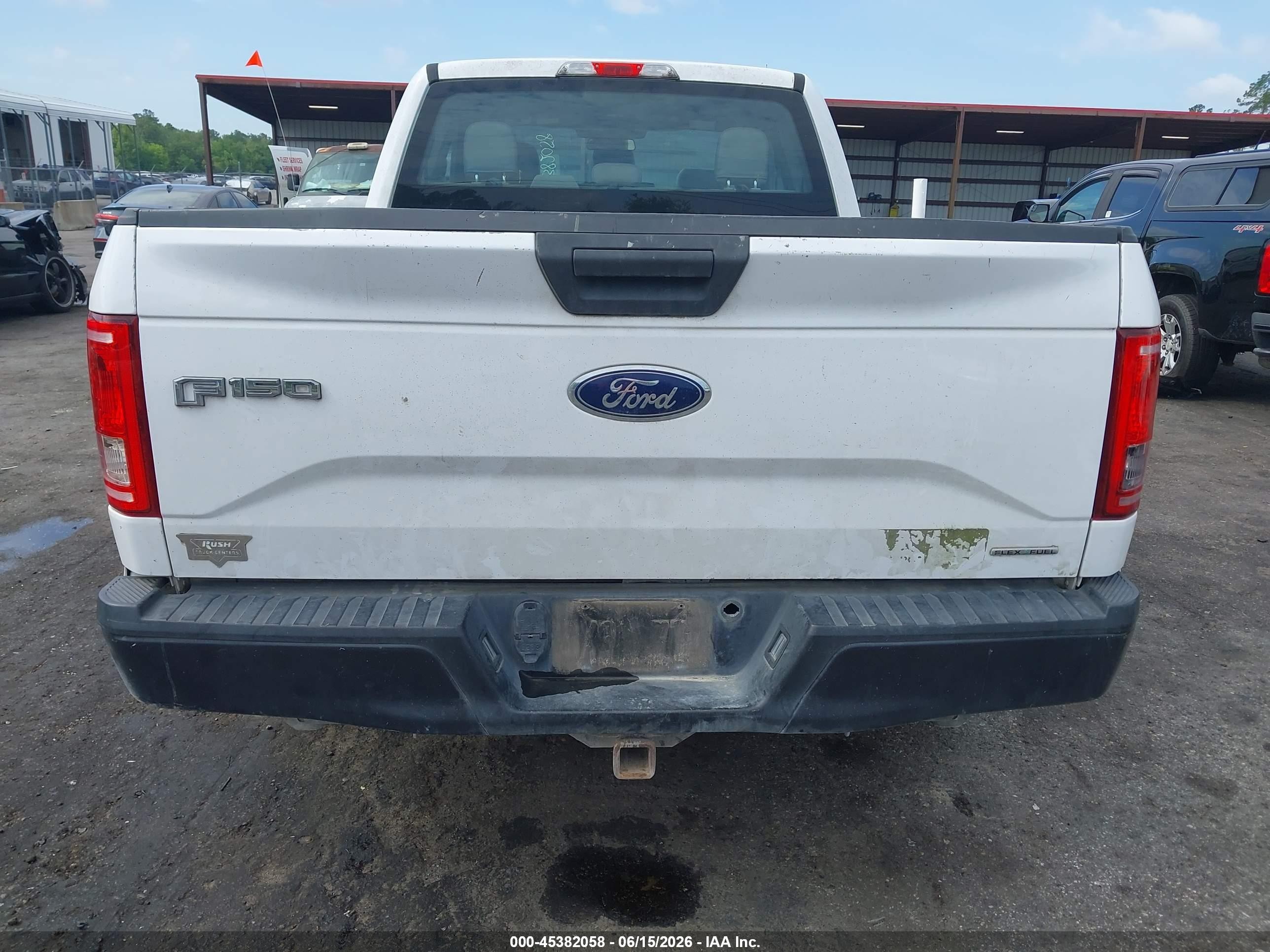 2015 Ford F-150 Xl White vin: 1FTEX1CF9FKE34888