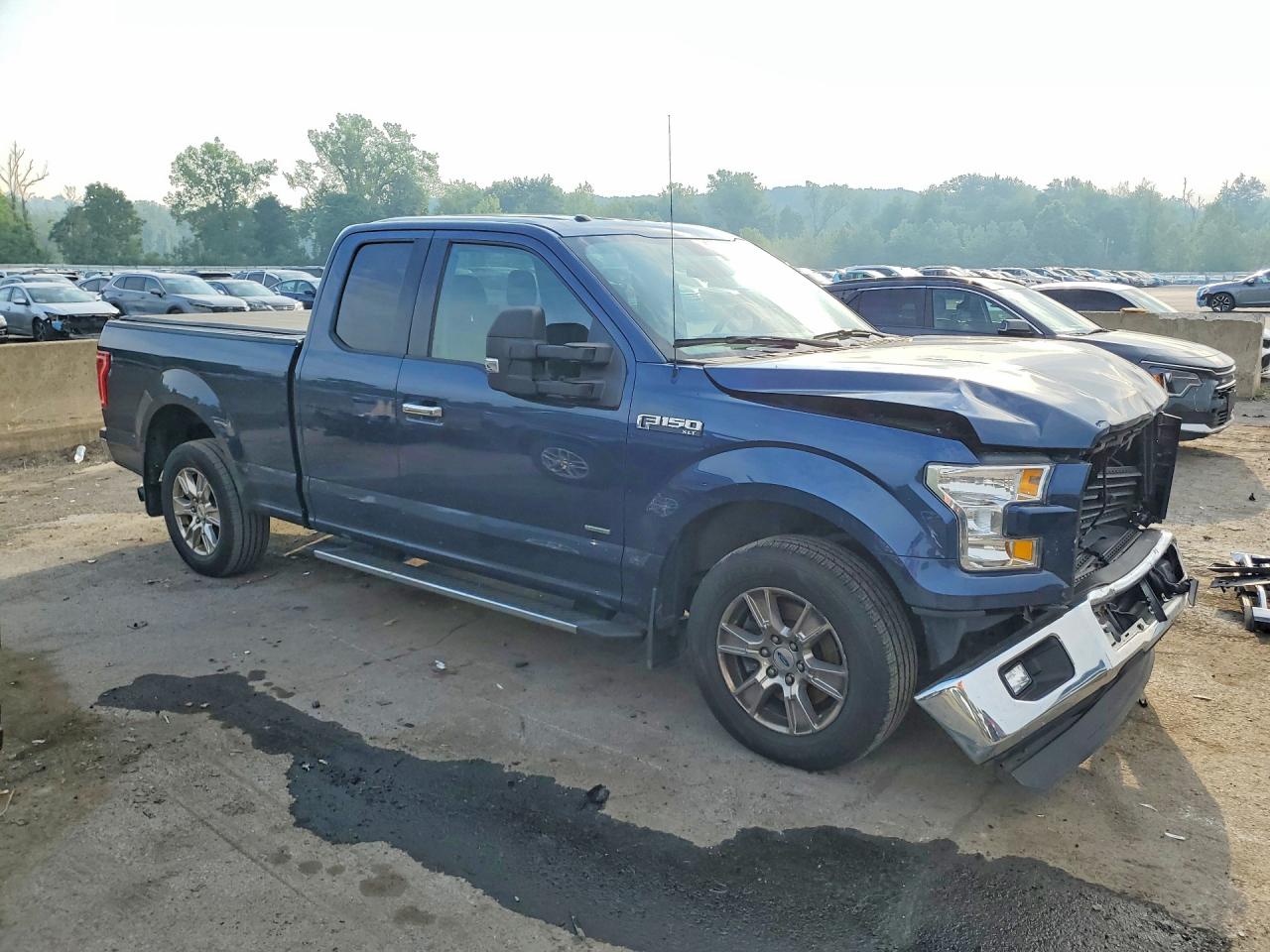 2015 Ford F150 Super Cab Blue vin: 1FTEX1CG9FKE35189