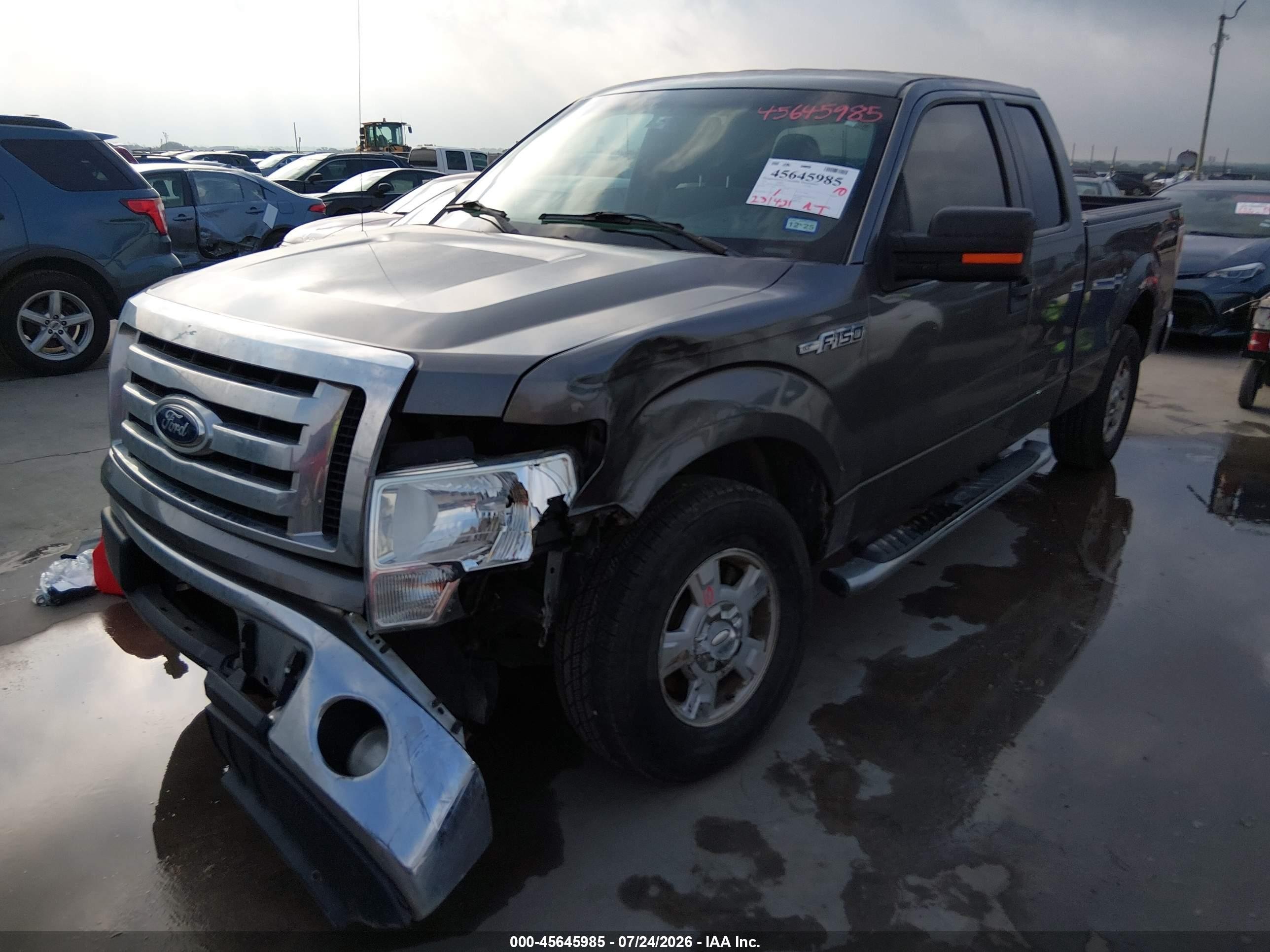 2011 Ford F-150 Xlt Gray vin: 1FTEX1CM0BFD09876
