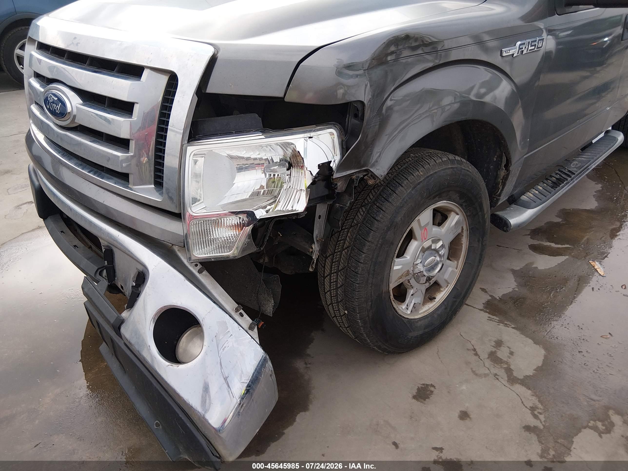 2011 Ford F-150 Xlt Gray vin: 1FTEX1CM0BFD09876