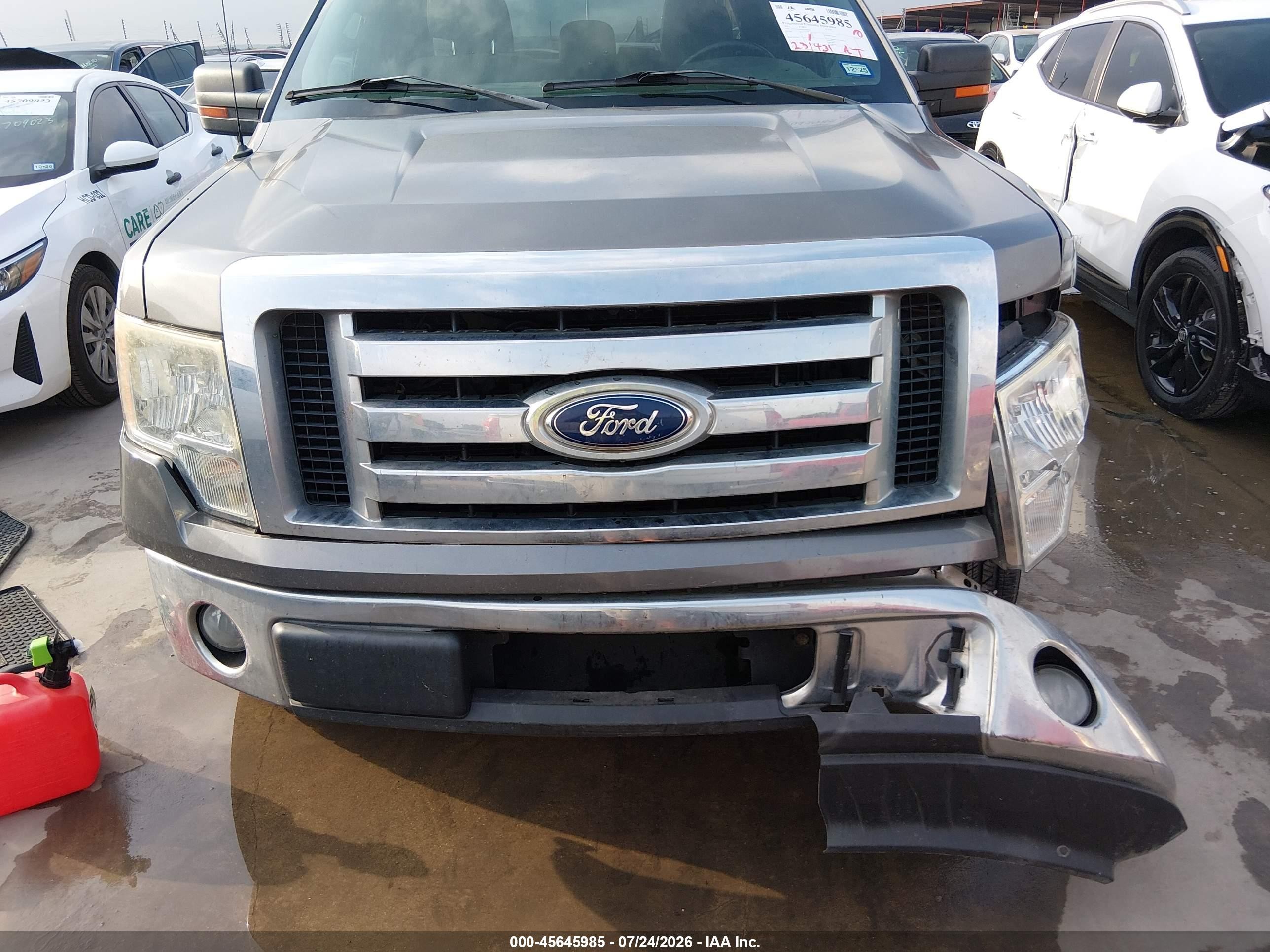 2011 Ford F-150 Xlt Gray vin: 1FTEX1CM0BFD09876