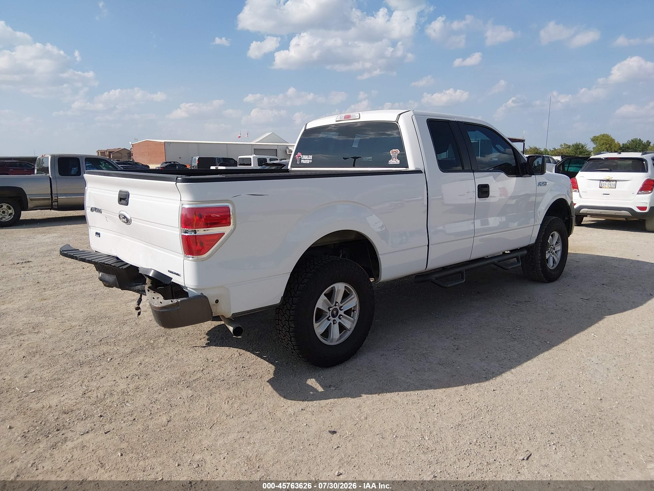 2012 Ford F-150 Xl White vin: 1FTEX1CM0CFA46371