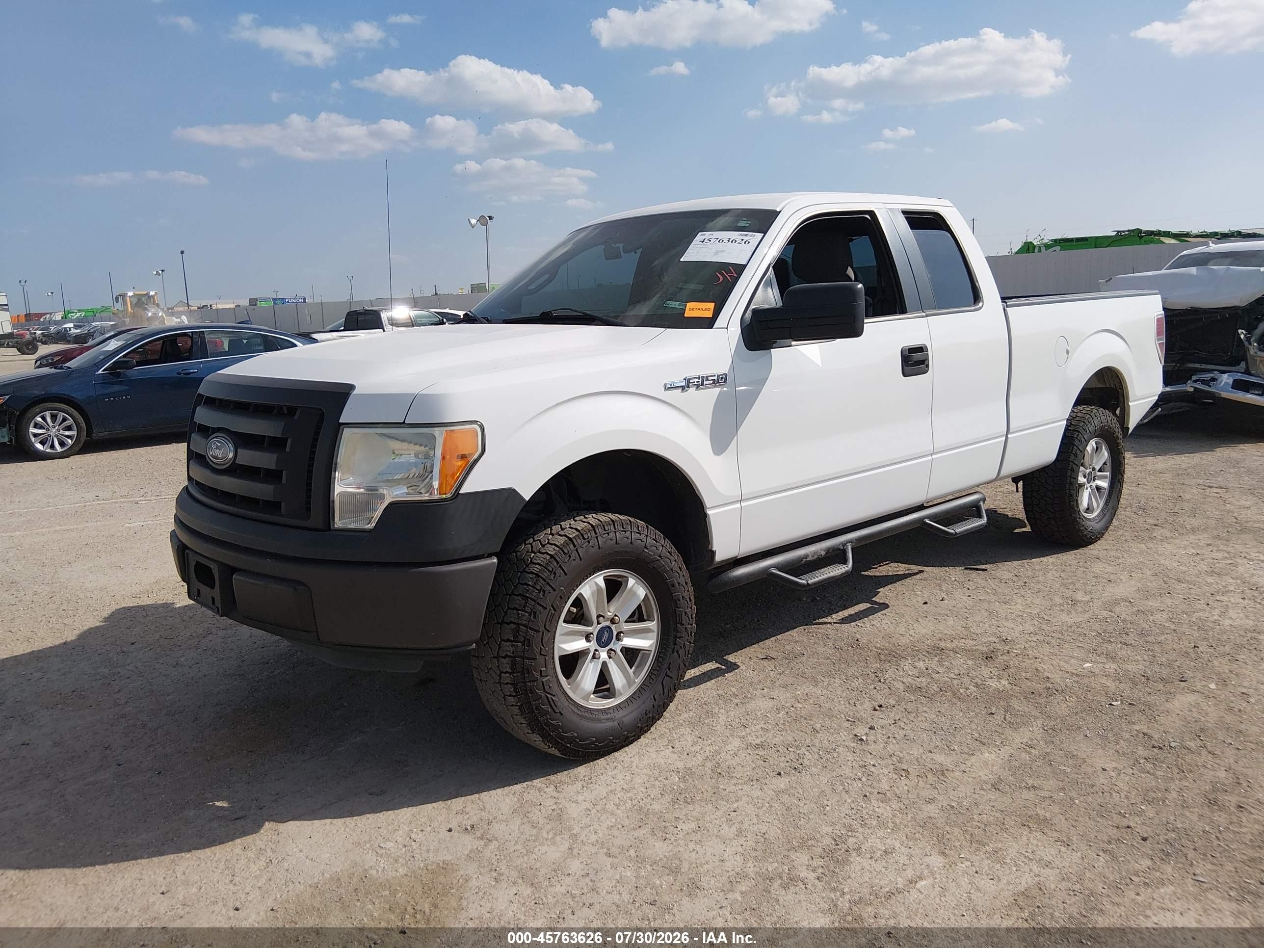 2012 Ford F-150 Xl White vin: 1FTEX1CM0CFA46371