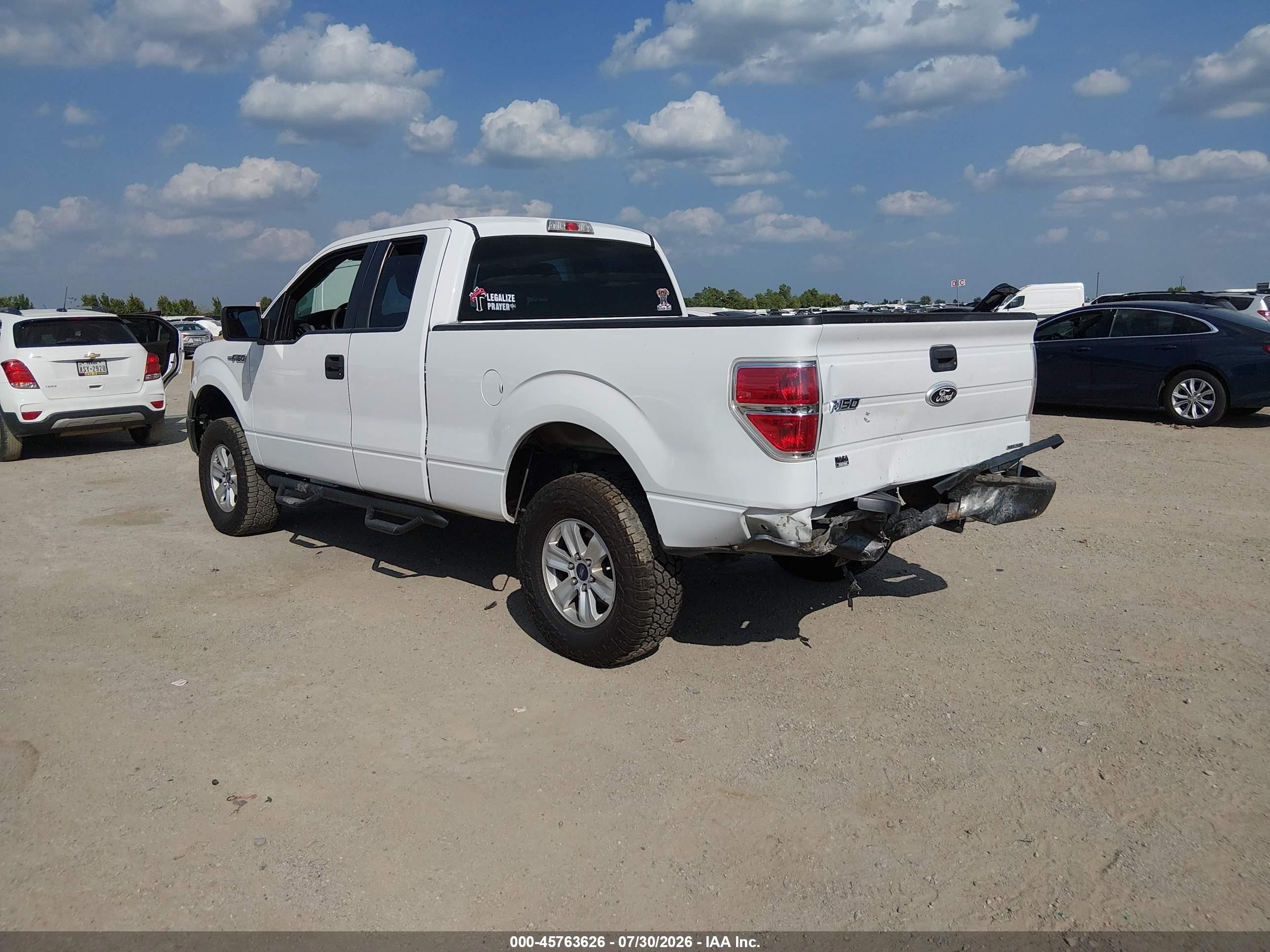 2012 Ford F-150 Xl White vin: 1FTEX1CM0CFA46371