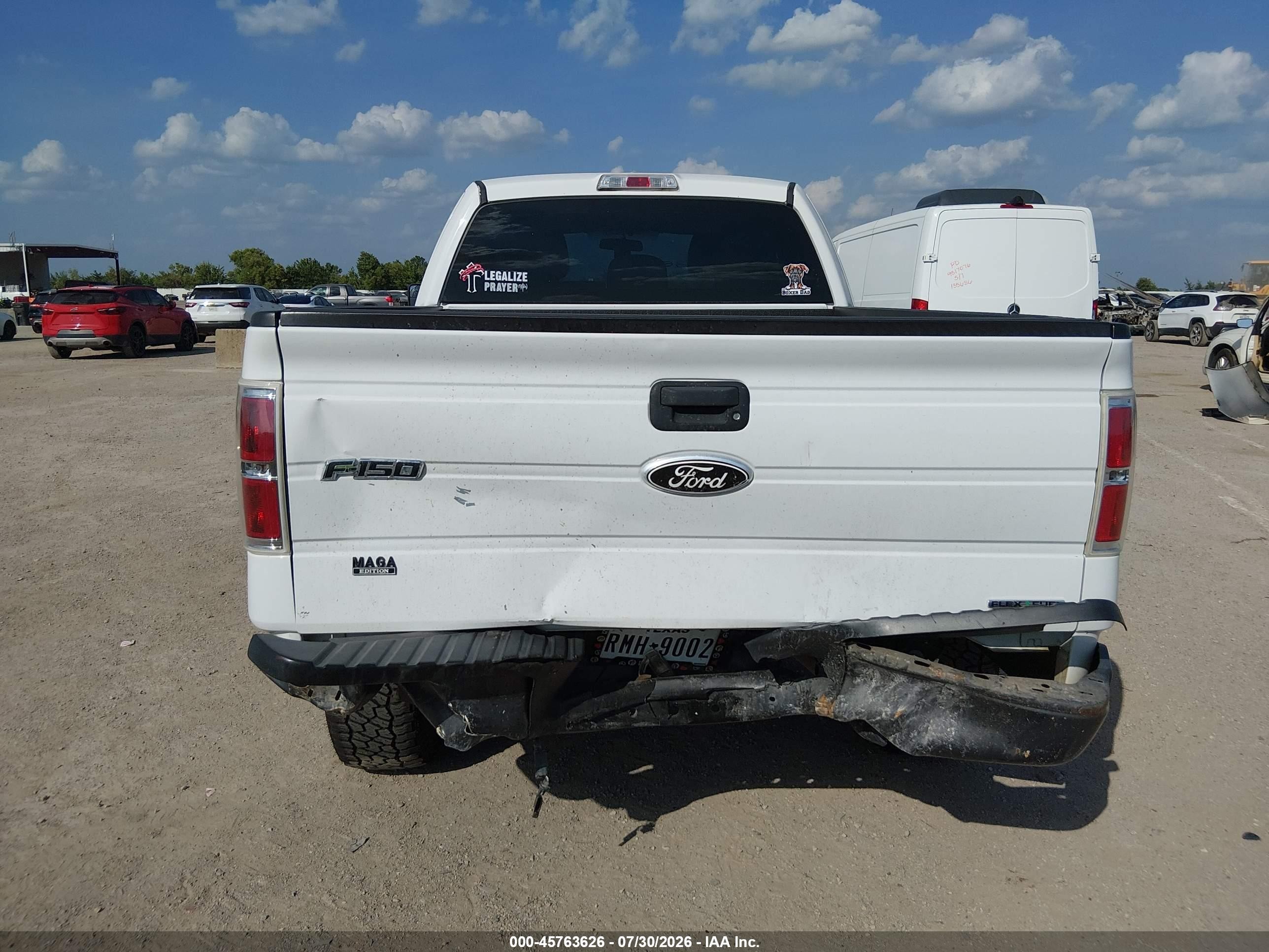 2012 Ford F-150 Xl White vin: 1FTEX1CM0CFA46371