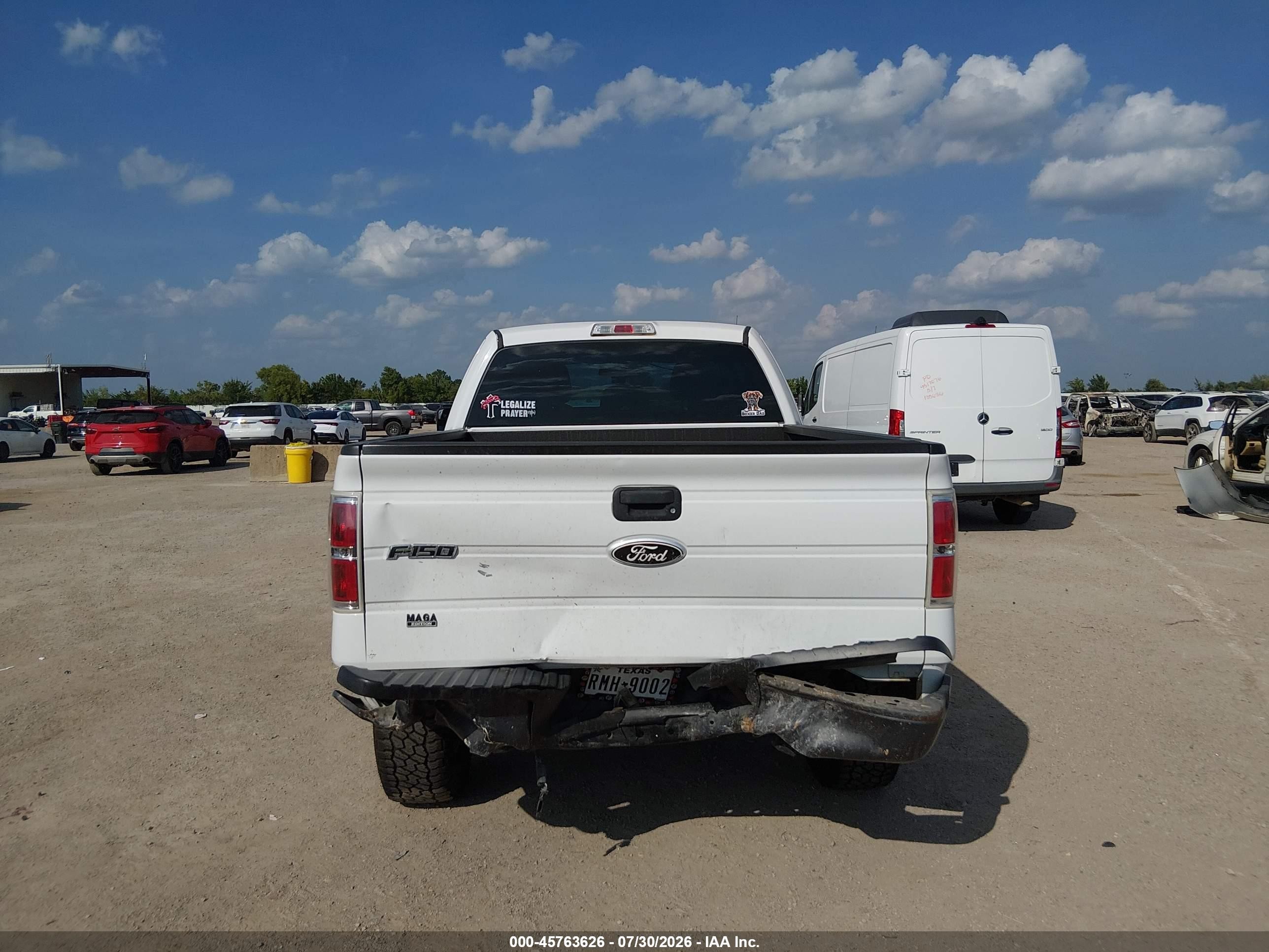 2012 Ford F-150 Xl White vin: 1FTEX1CM0CFA46371