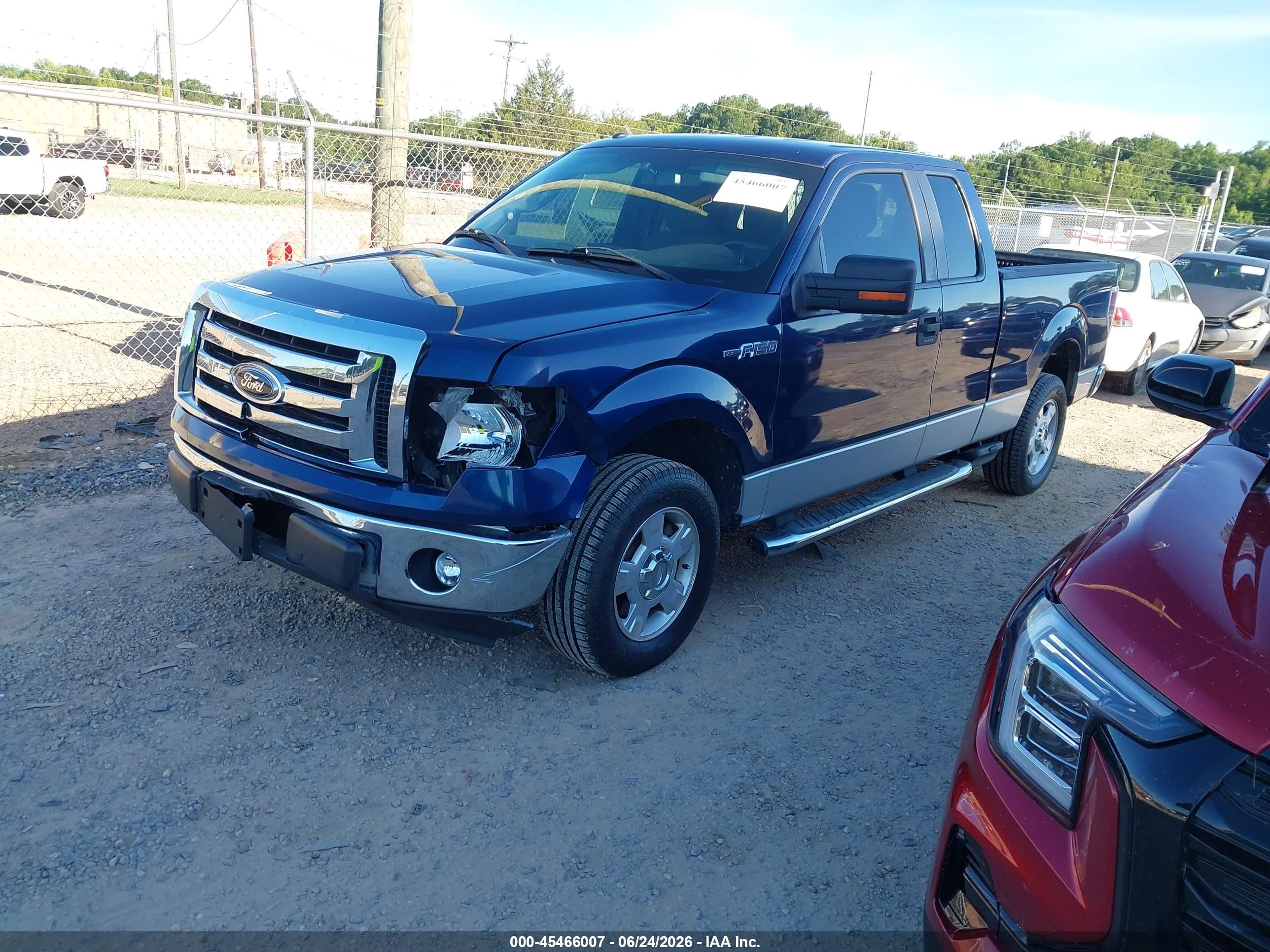 2012 Ford F-150 Stx/xl/xlt Blue vin: 1FTEX1CM0CFC00190