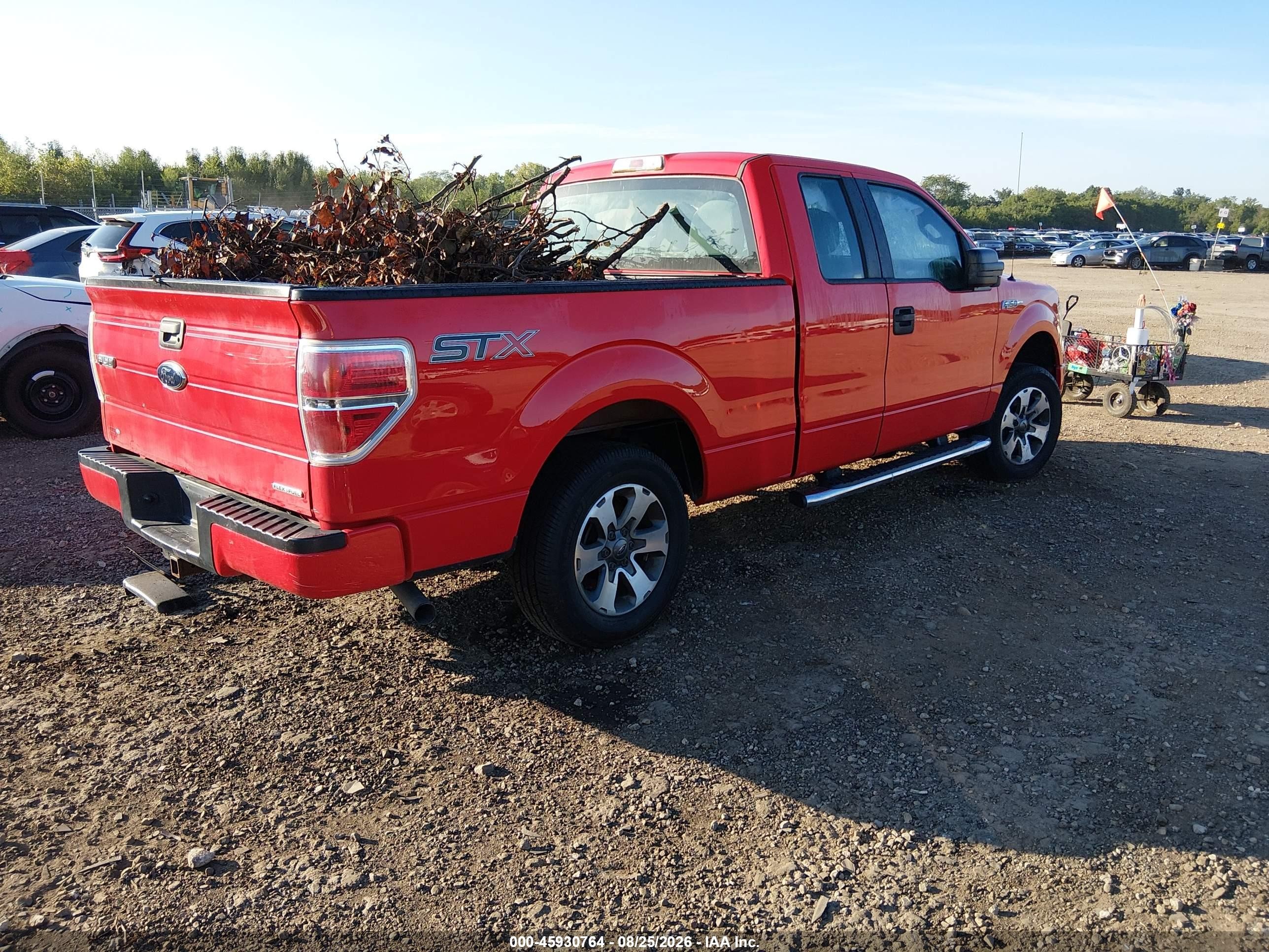 2014 Ford F-150 Stx Red vin: 1FTEX1CM0EFB68442