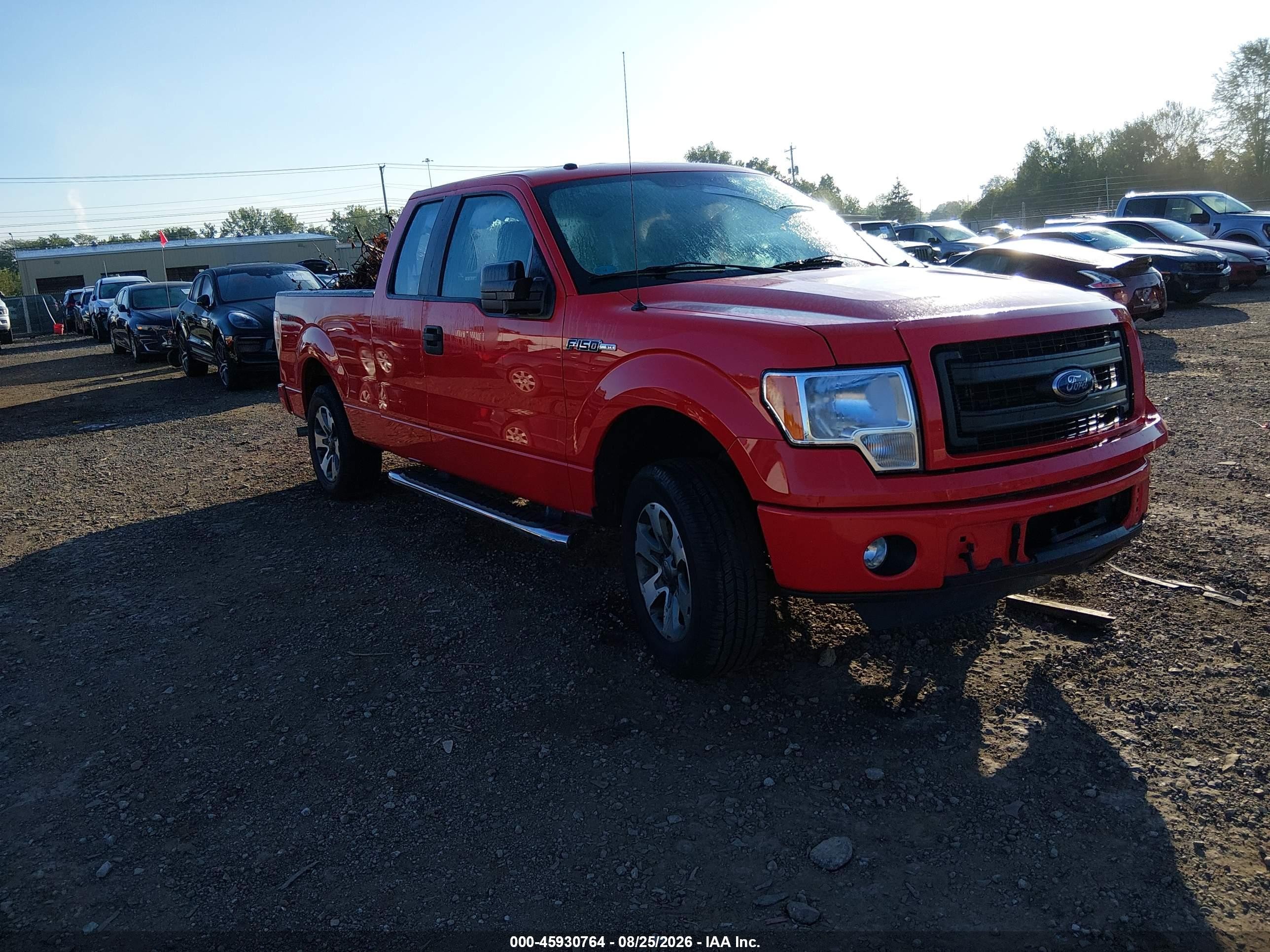 2014 Ford F-150 Stx Red vin: 1FTEX1CM0EFB68442