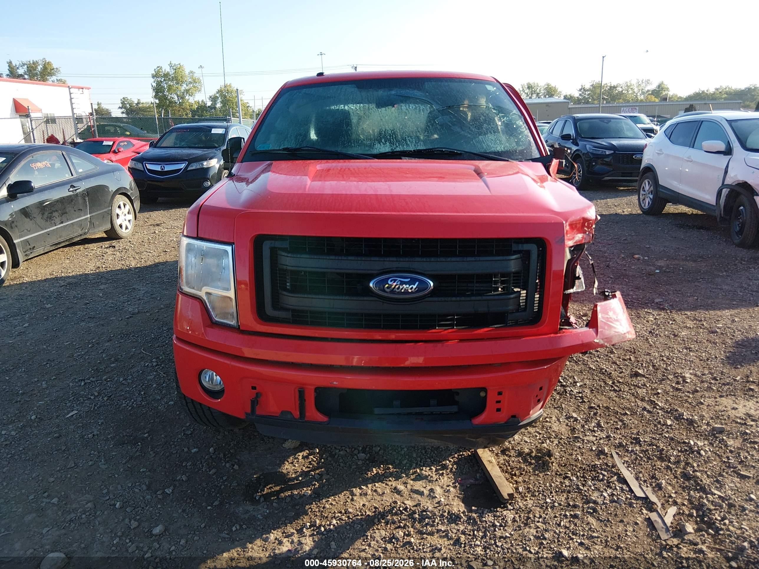 2014 Ford F-150 Stx Red vin: 1FTEX1CM0EFB68442