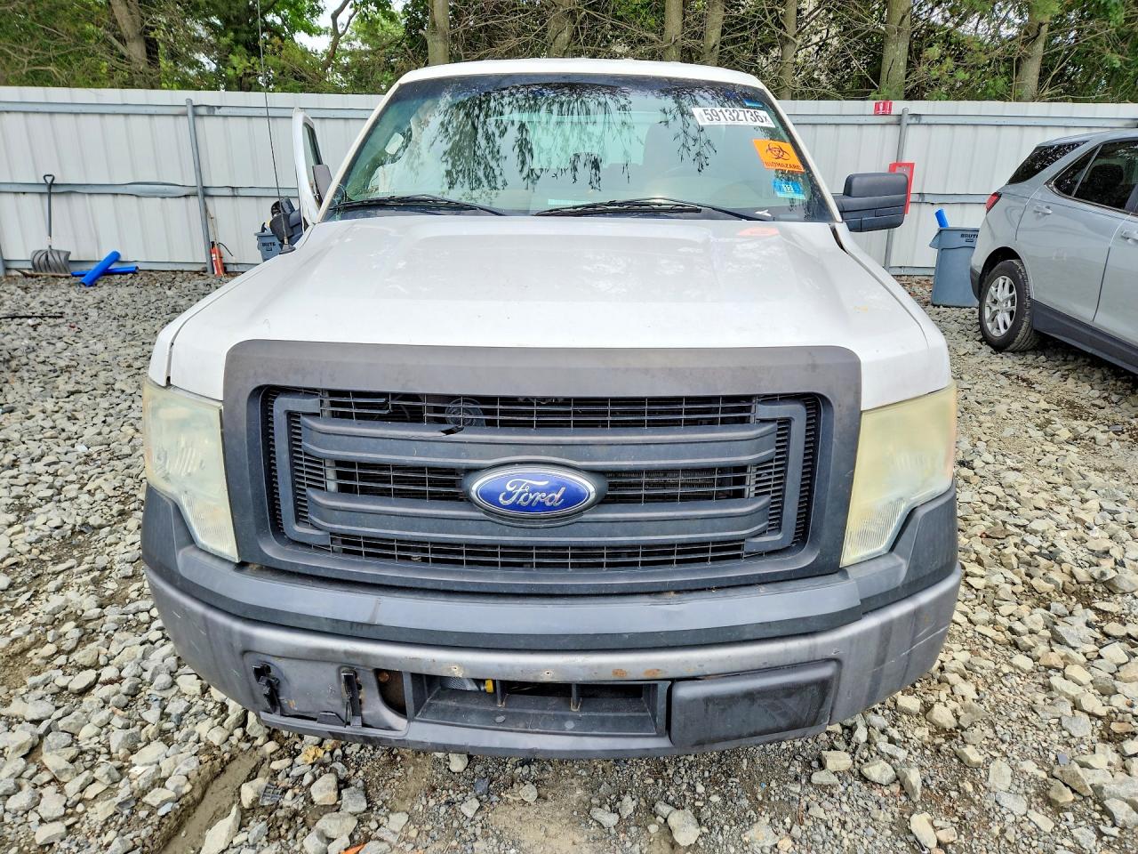 2014 Ford F150 Super Cab White vin: 1FTEX1CM0EKG06903