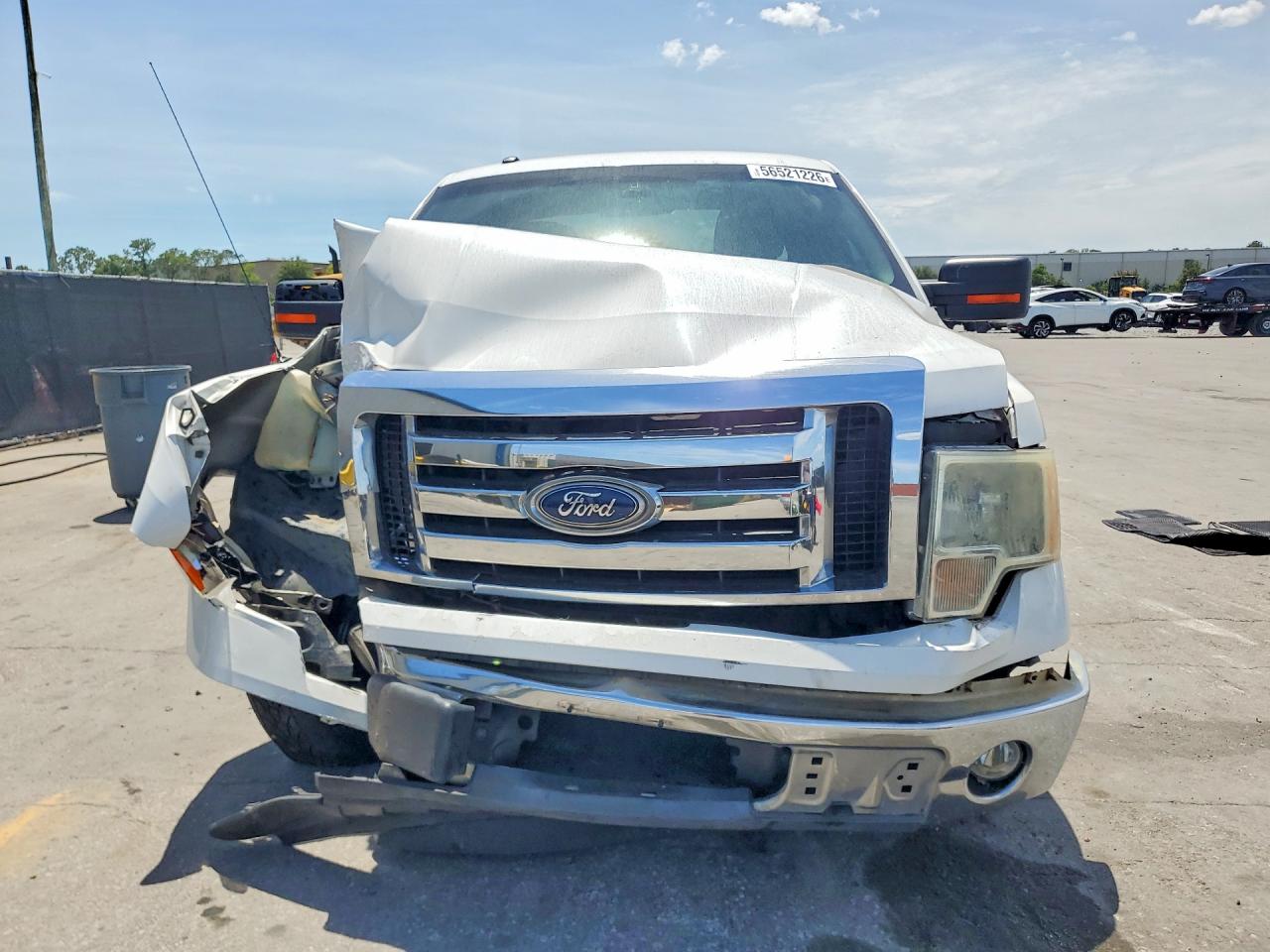 2011 Ford F150 Super Cab White vin: 1FTEX1CM1BFA48757