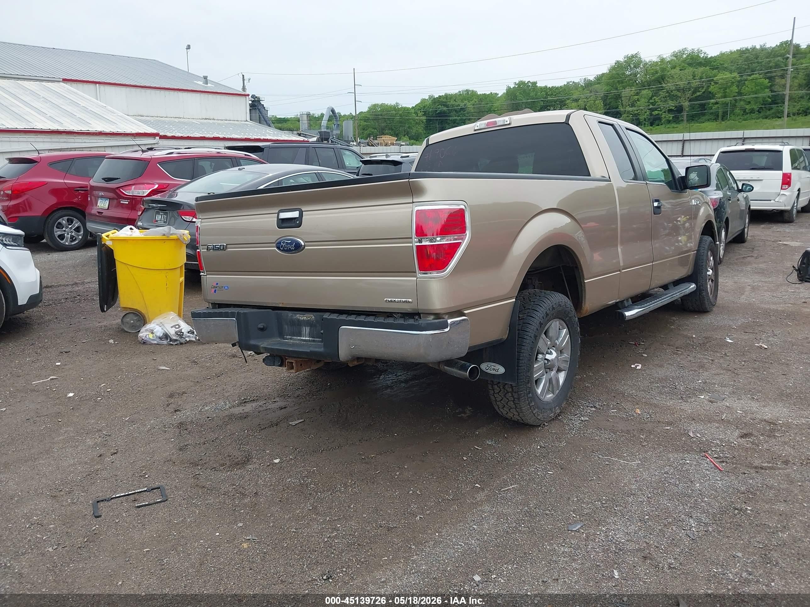2012 Ford F-150 Xlt Beige vin: 1FTEX1CM1CFA36917