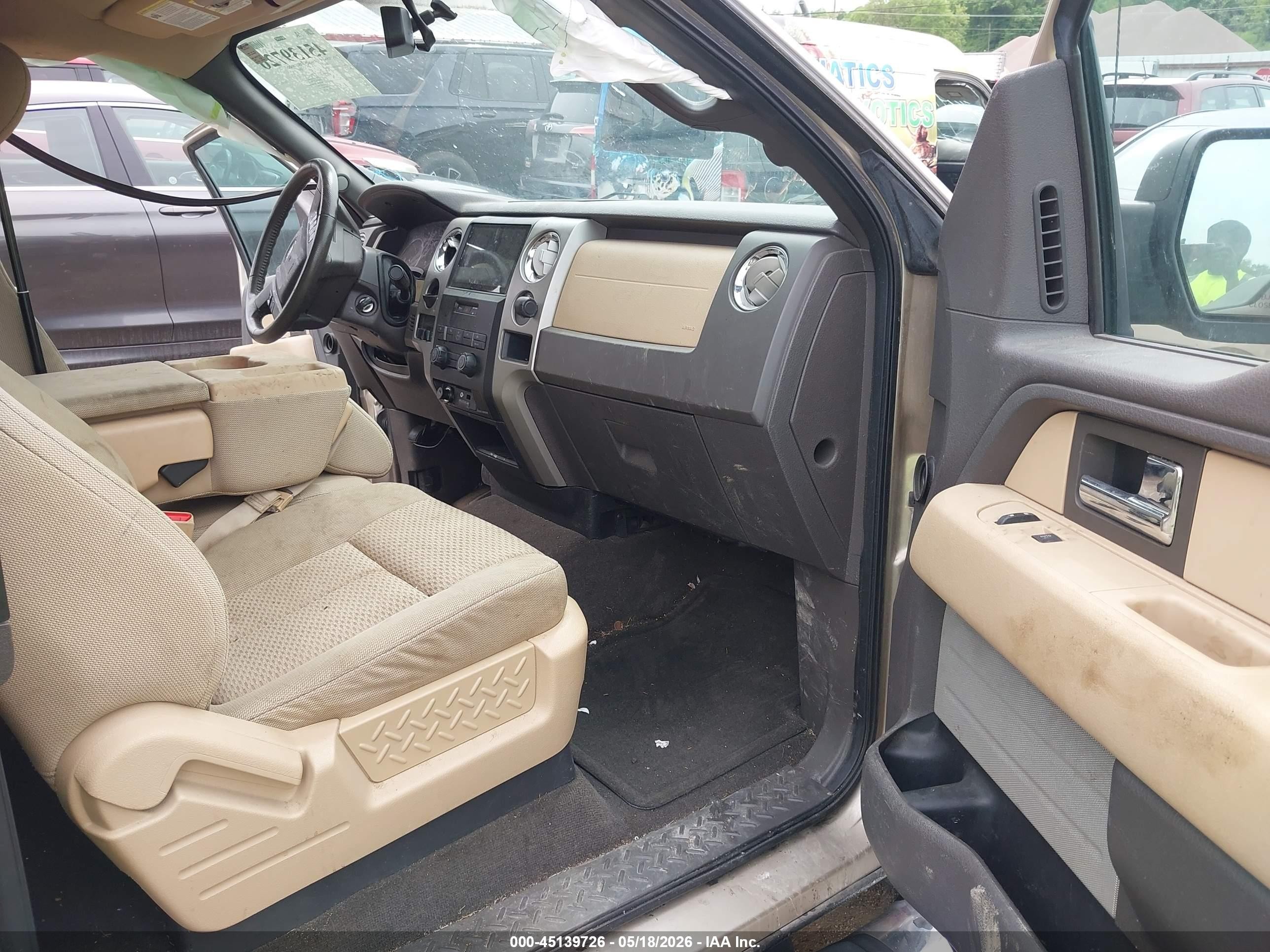 2012 Ford F-150 Xlt Beige vin: 1FTEX1CM1CFA36917