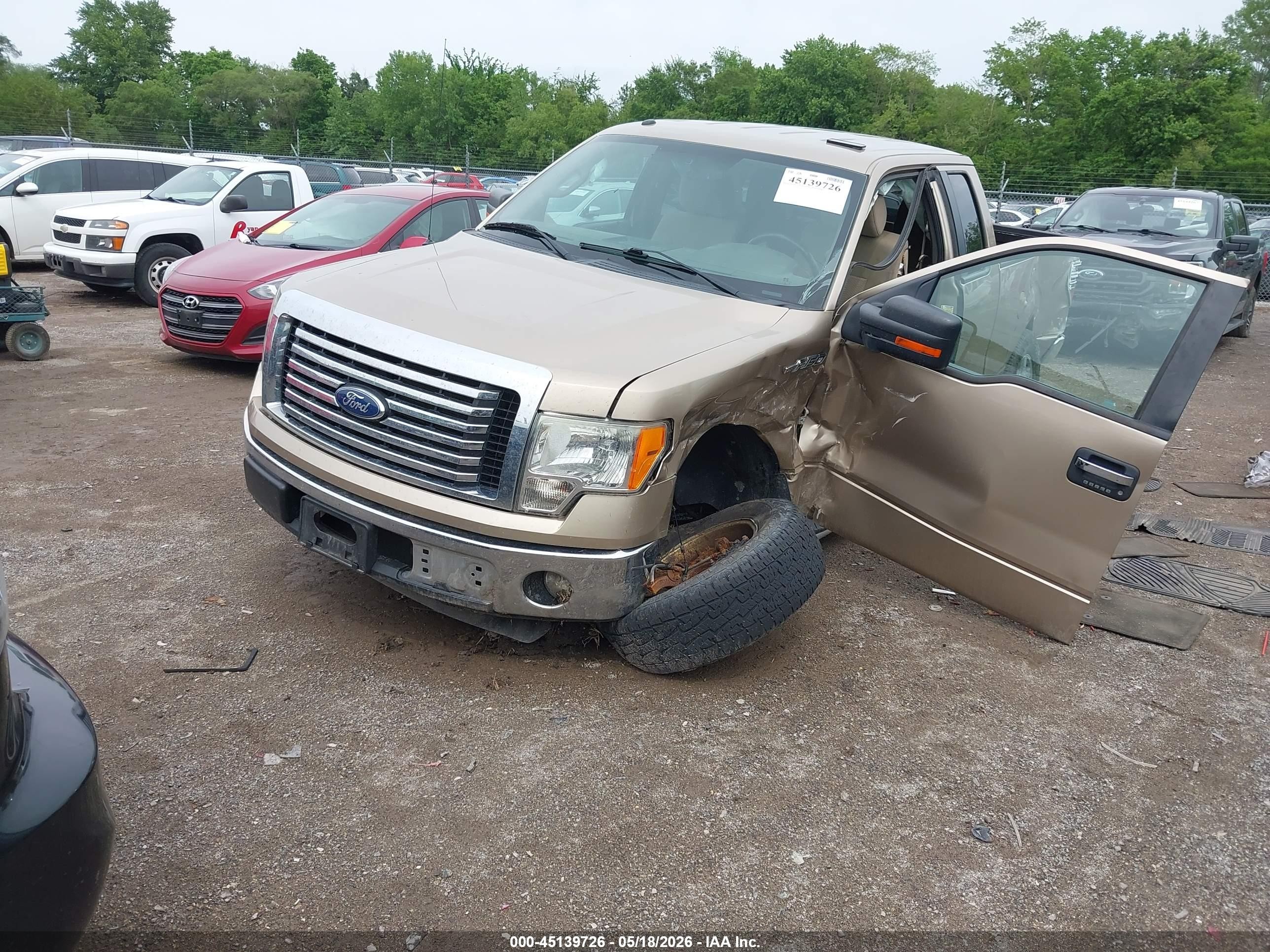 2012 Ford F-150 Xlt Beige vin: 1FTEX1CM1CFA36917