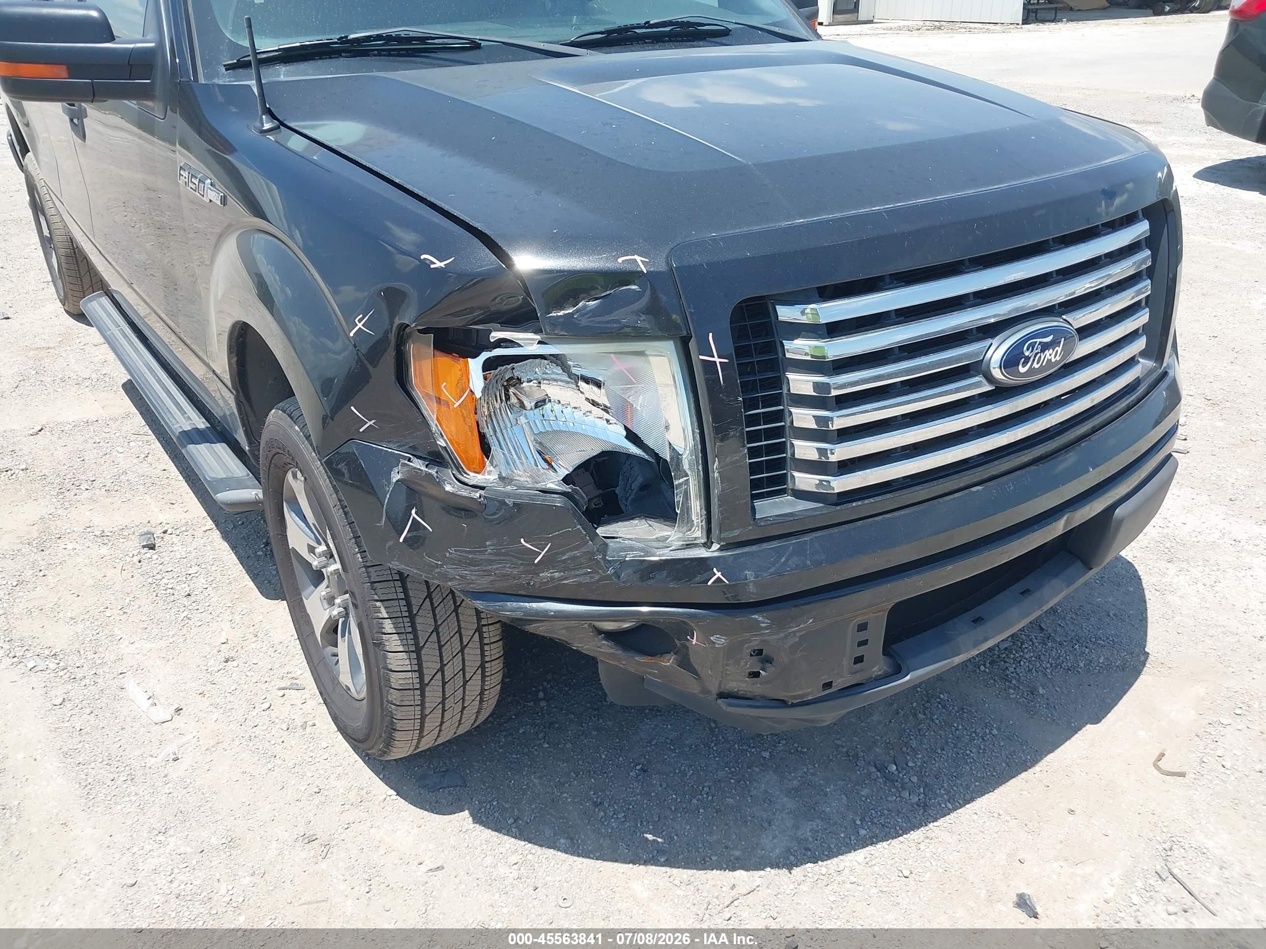 2012 Ford F-150 Xlt Black vin: 1FTEX1CM1CFB13656