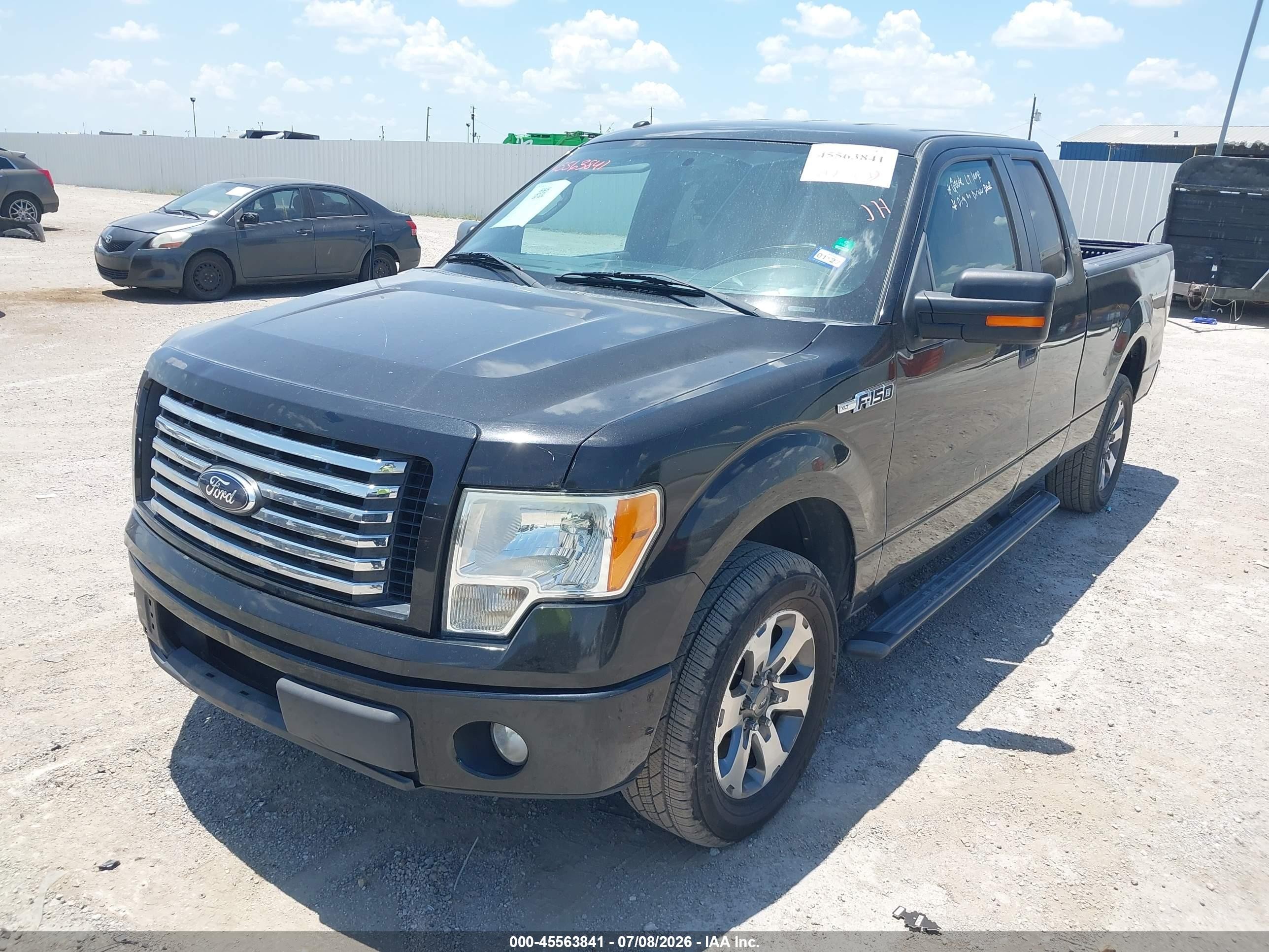 2012 Ford F-150 Xlt Black vin: 1FTEX1CM1CFB13656