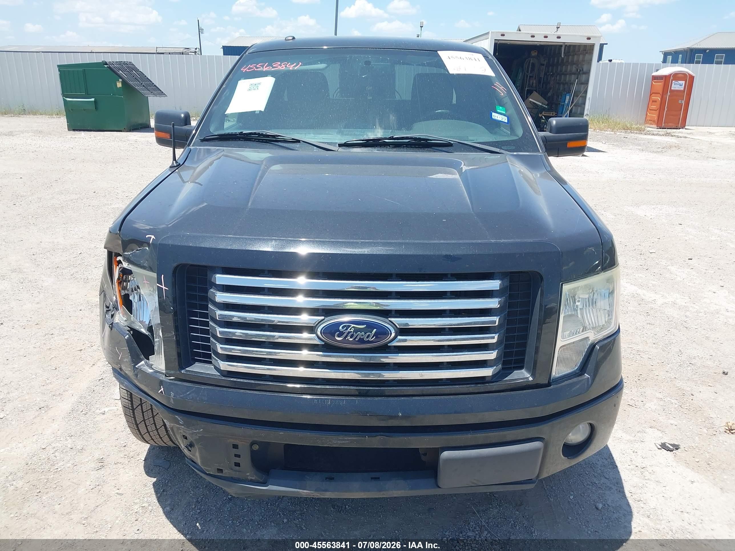 2012 Ford F-150 Xlt Black vin: 1FTEX1CM1CFB13656