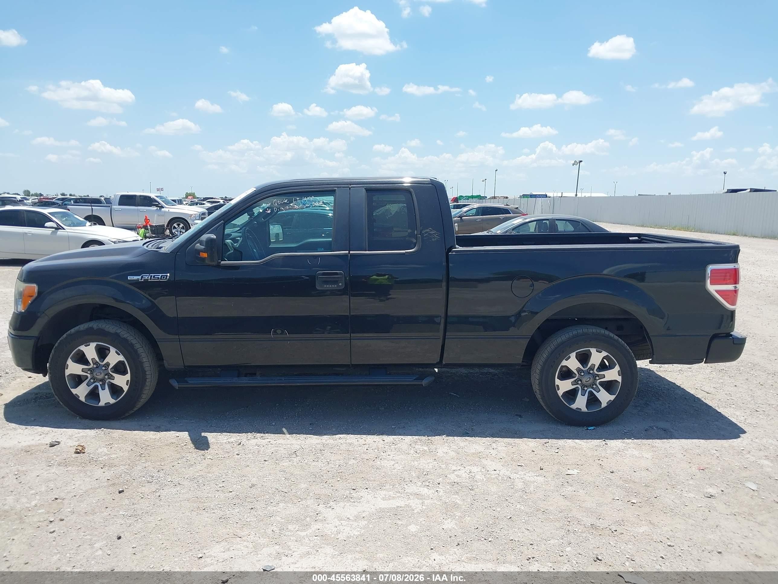 2012 Ford F-150 Xlt Black vin: 1FTEX1CM1CFB13656