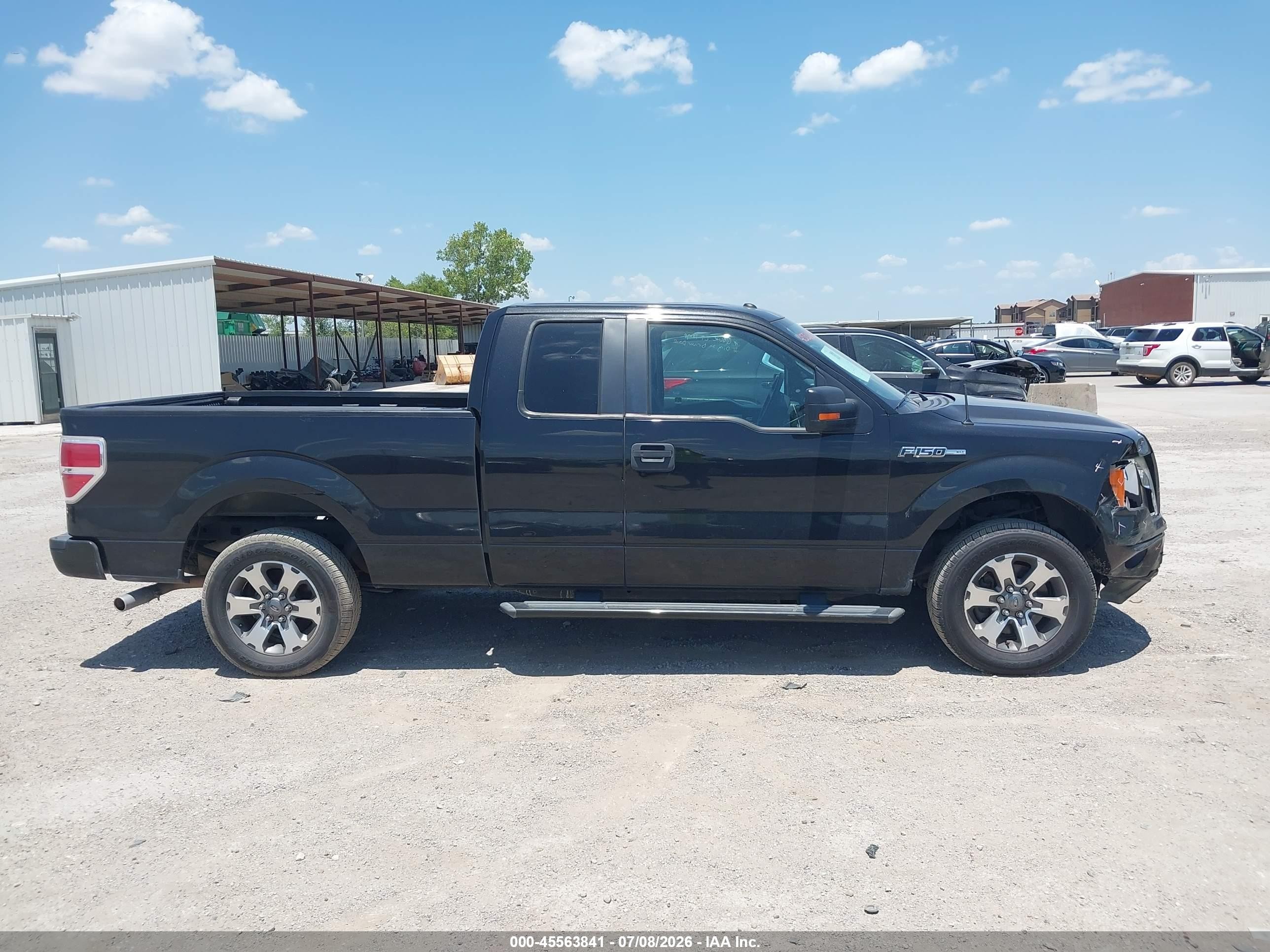 2012 Ford F-150 Xlt Black vin: 1FTEX1CM1CFB13656