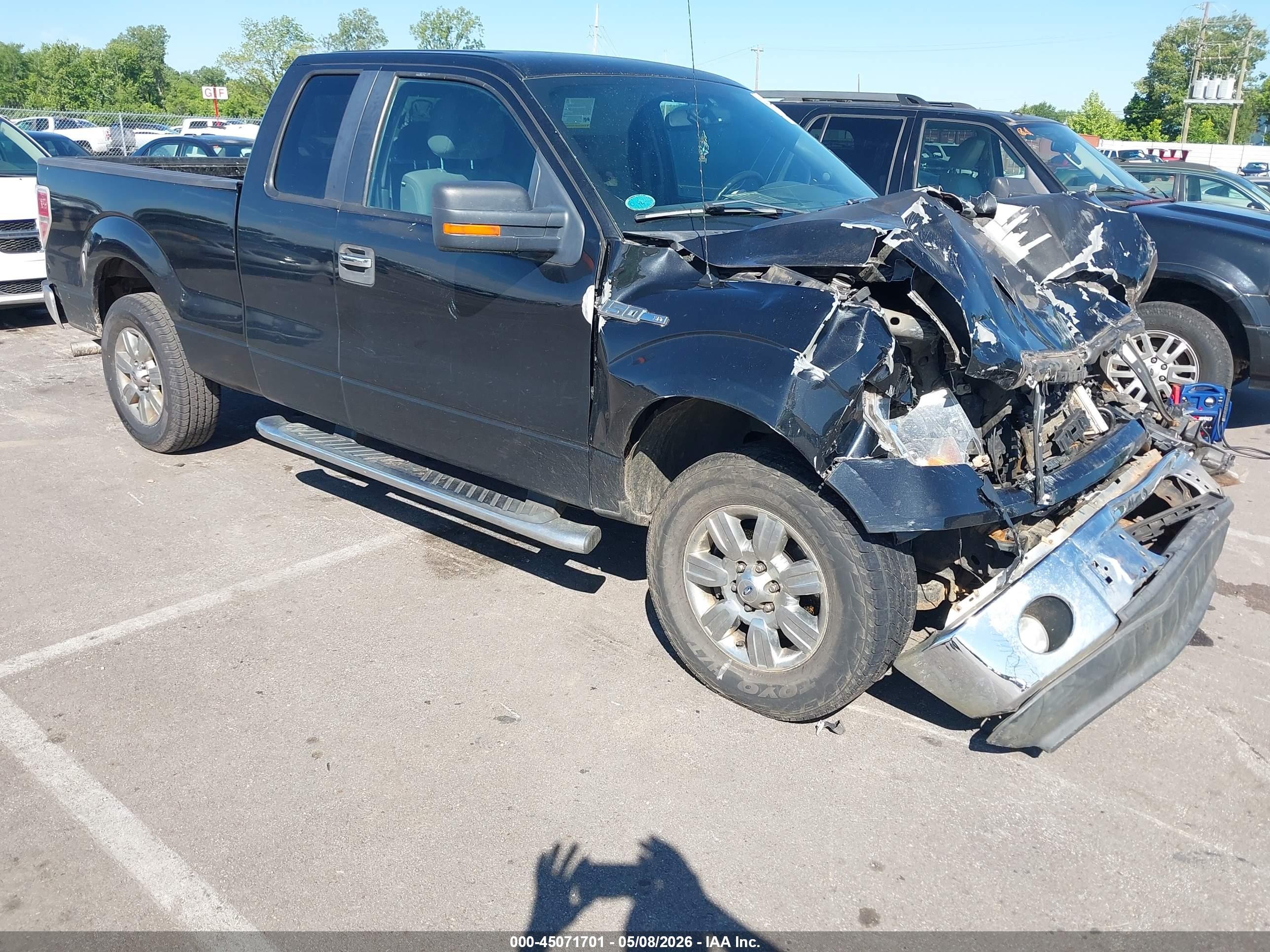 2012 Ford F-150 Xlt Black vin: 1FTEX1CM1CFB21241