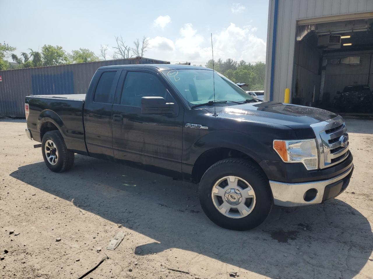 2012 Ford F150 Super Cab Black vin: 1FTEX1CM1CKE38752