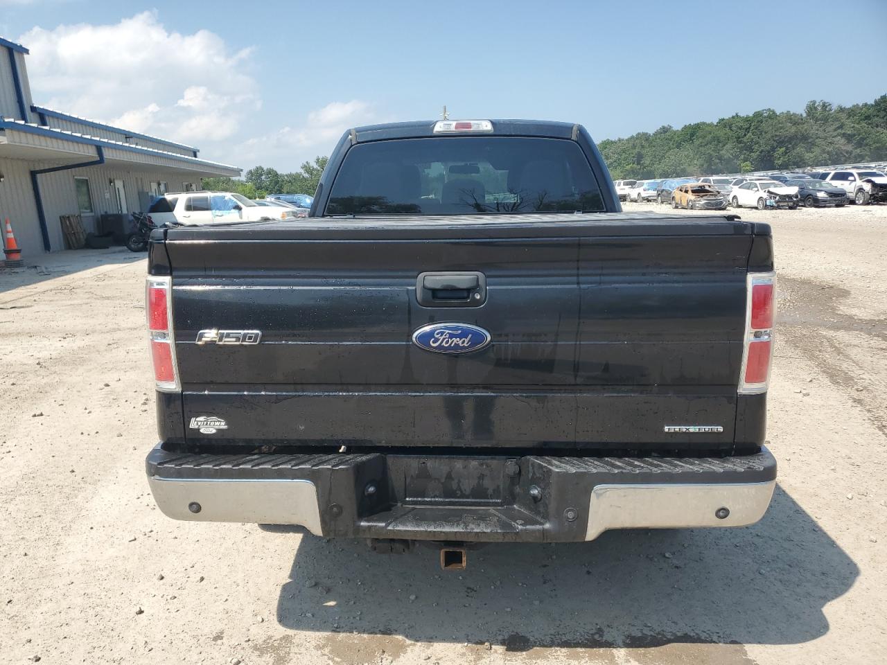 2012 Ford F150 Super Cab Black vin: 1FTEX1CM1CKE38752