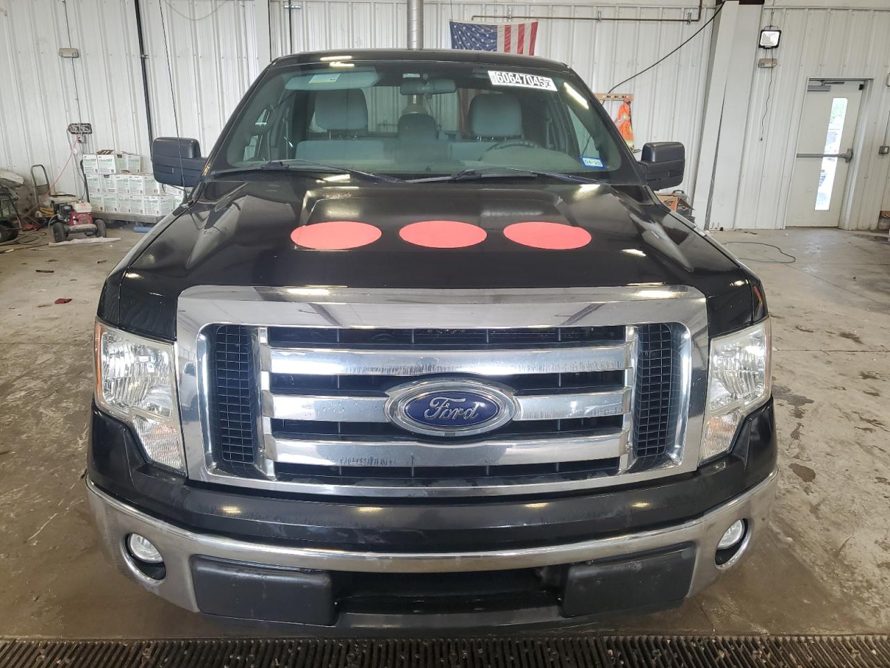 2012 Ford F150 Super Cab Black vin: 1FTEX1CM1CKE38752 Damage: Front Metal Bumper Chrome, Dent(s) W/No Paint Dmg, 1/8 to 1/2 inch
