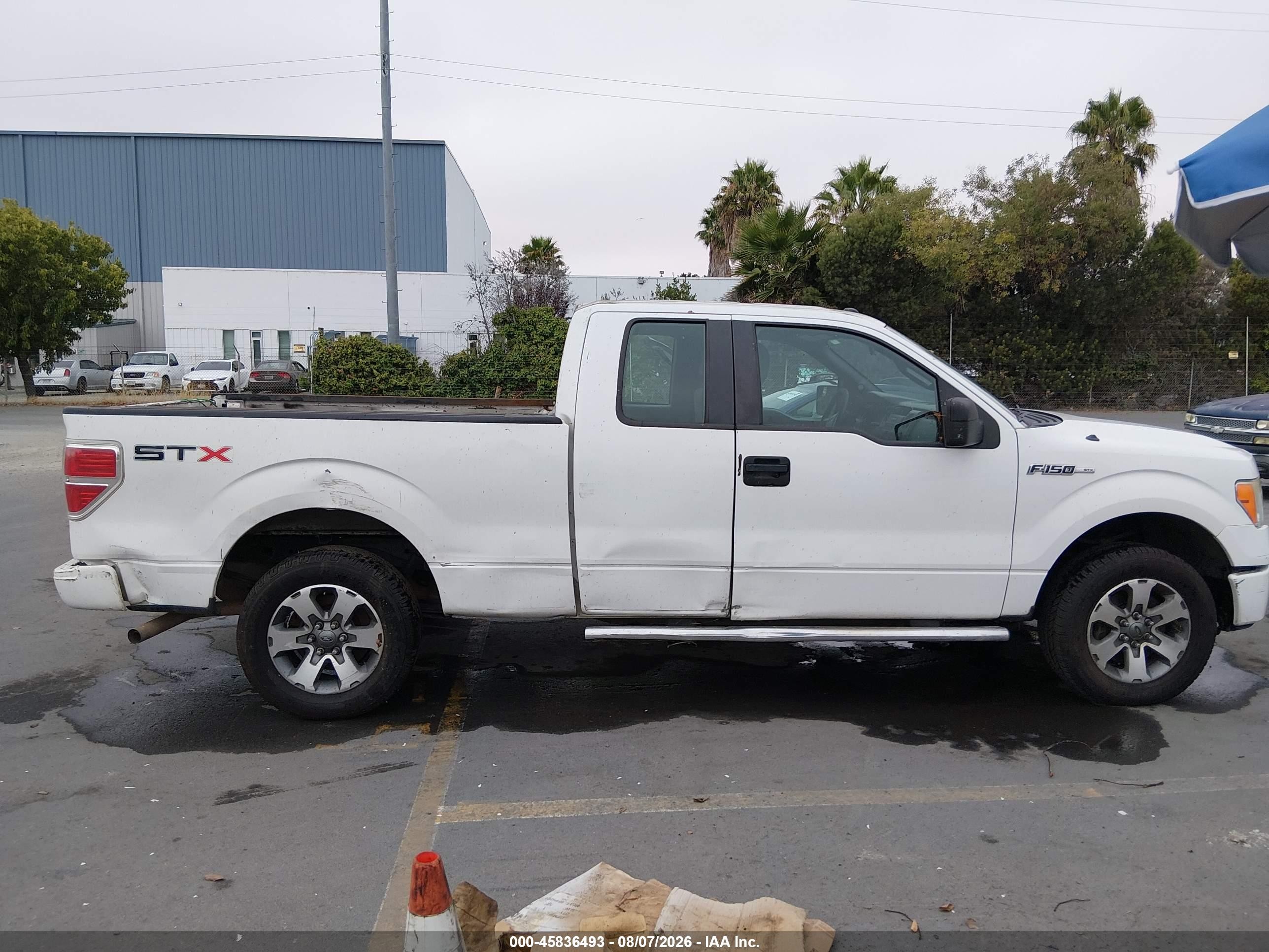 2013 Ford F-150 Stx White vin: 1FTEX1CM1DFD26964