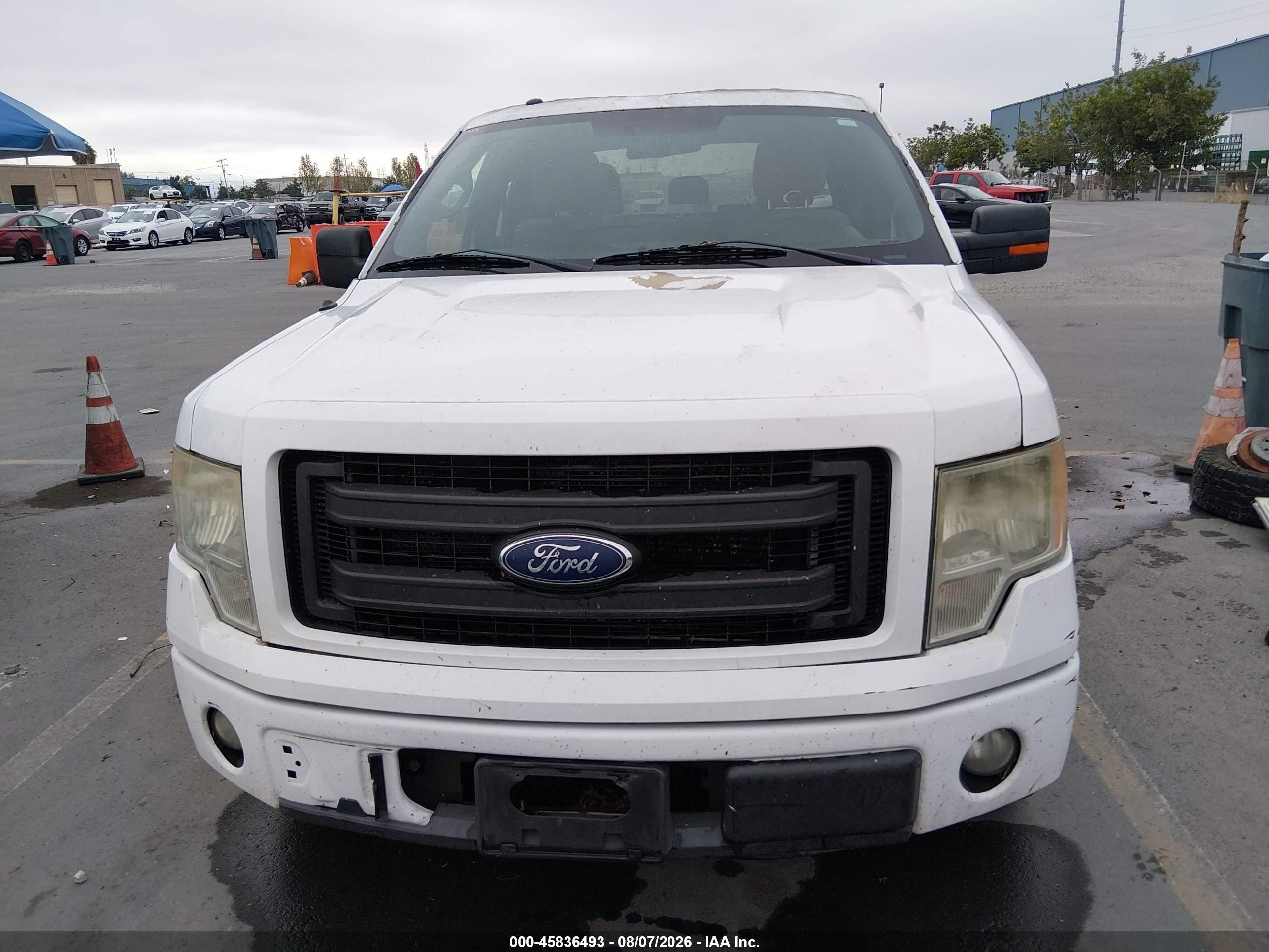 2013 Ford F-150 Stx White vin: 1FTEX1CM1DFD26964