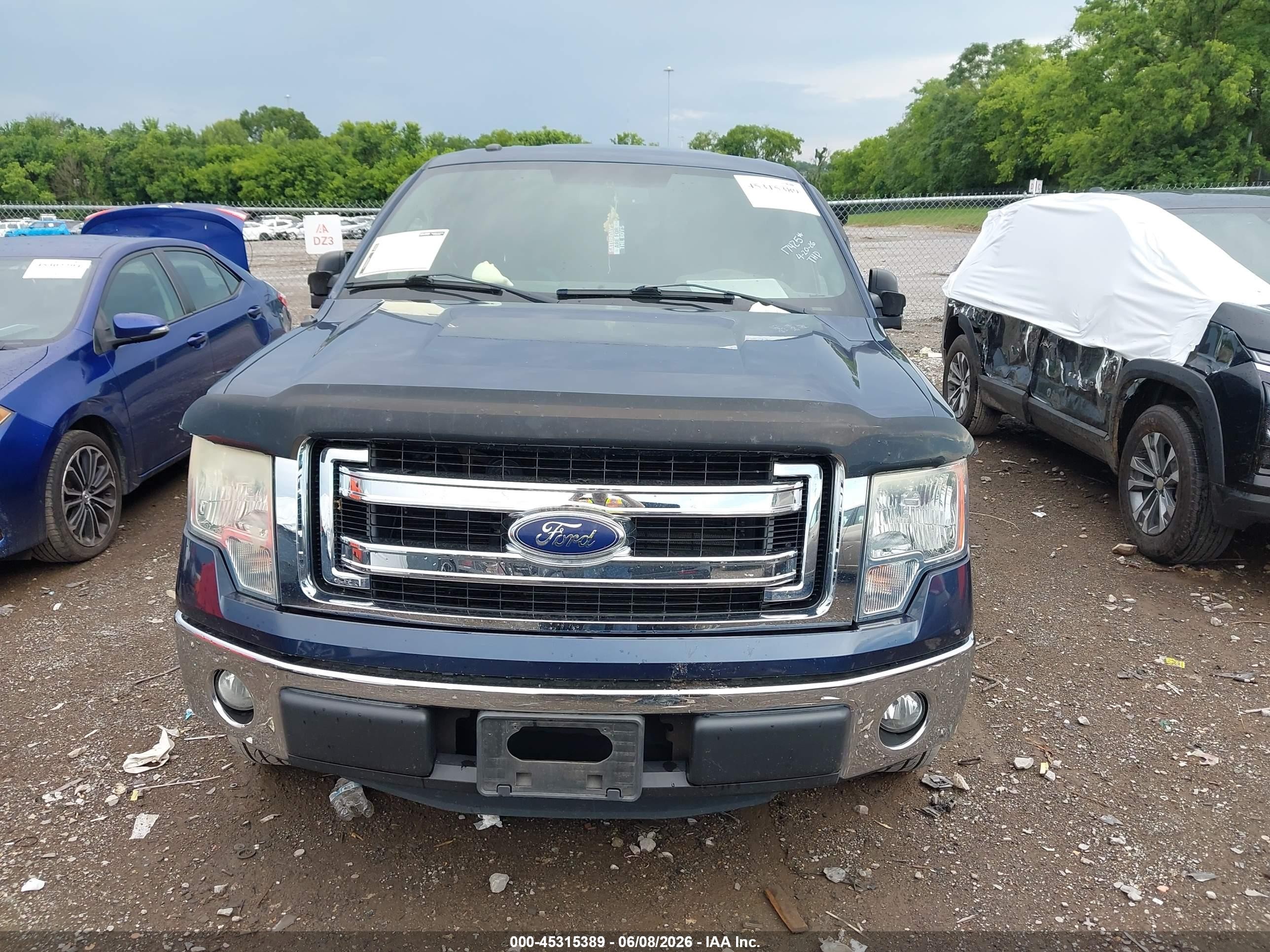 2013 Ford F-150 Xlt Blue vin: 1FTEX1CM1DFD92530